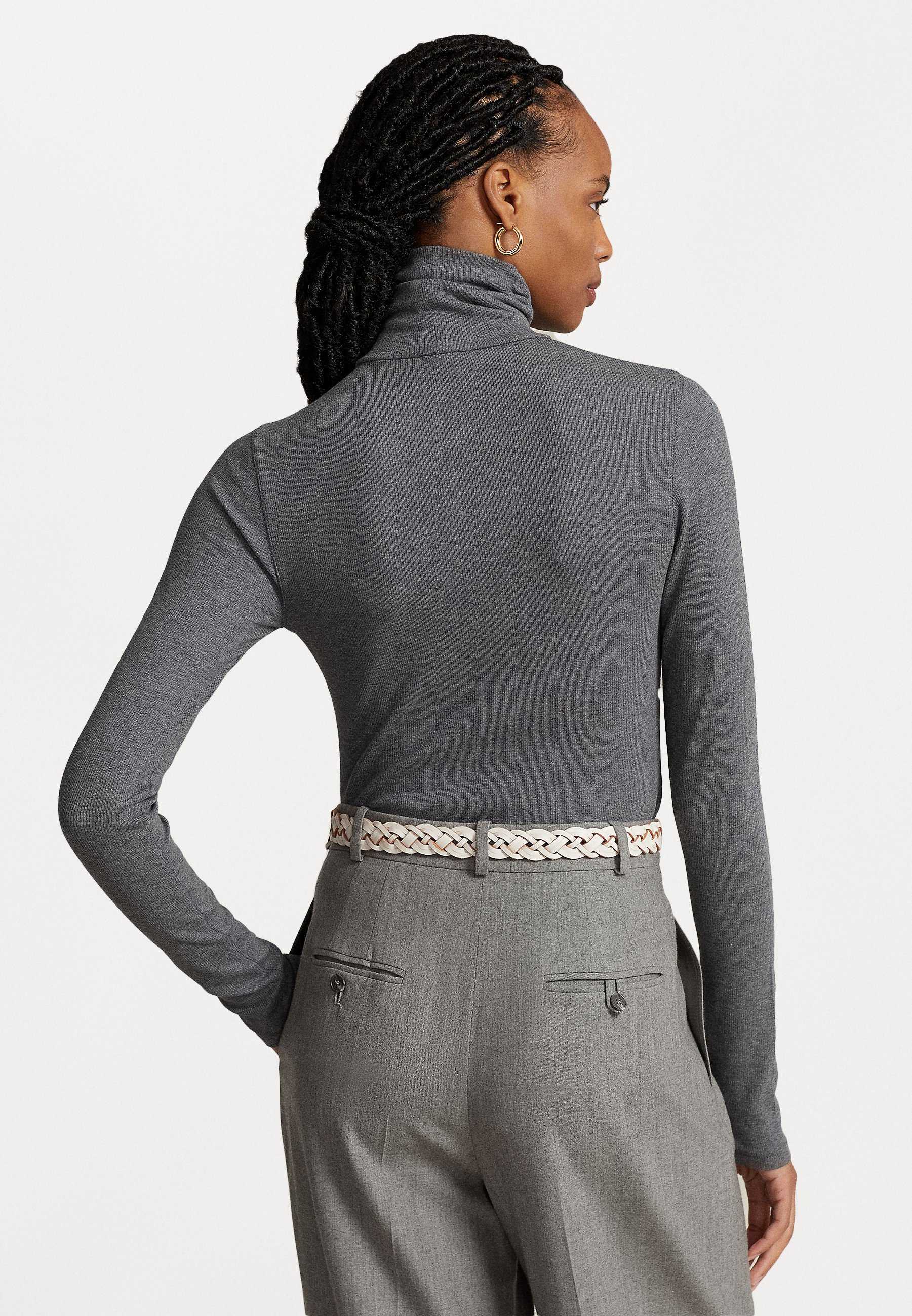 Polo Ralph Lauren LONG SLEEVE - Jumper - medium heather/grey