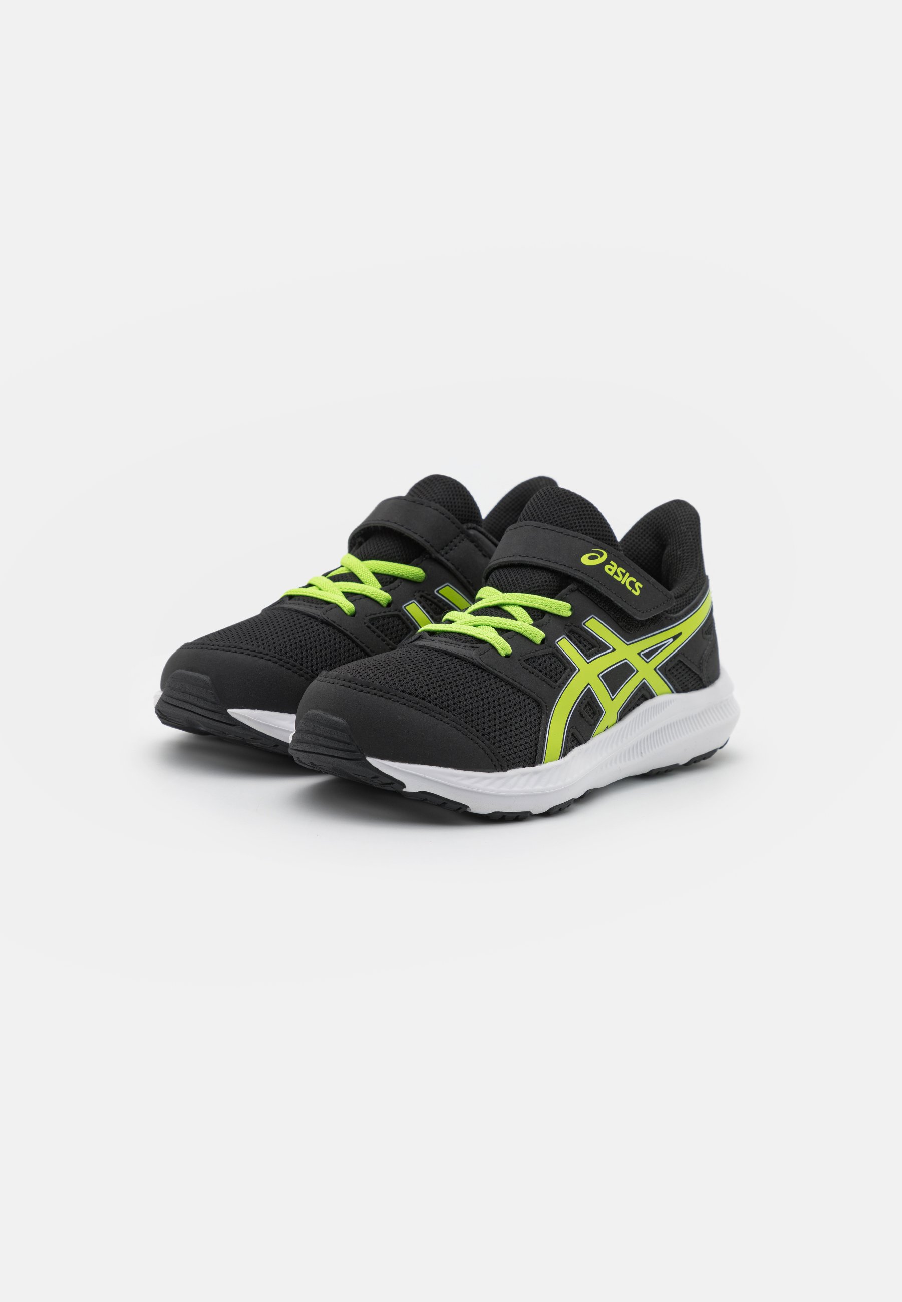 ASICS JOLT 4 UNISEX - Neutral running shoes - black/lime zest/black