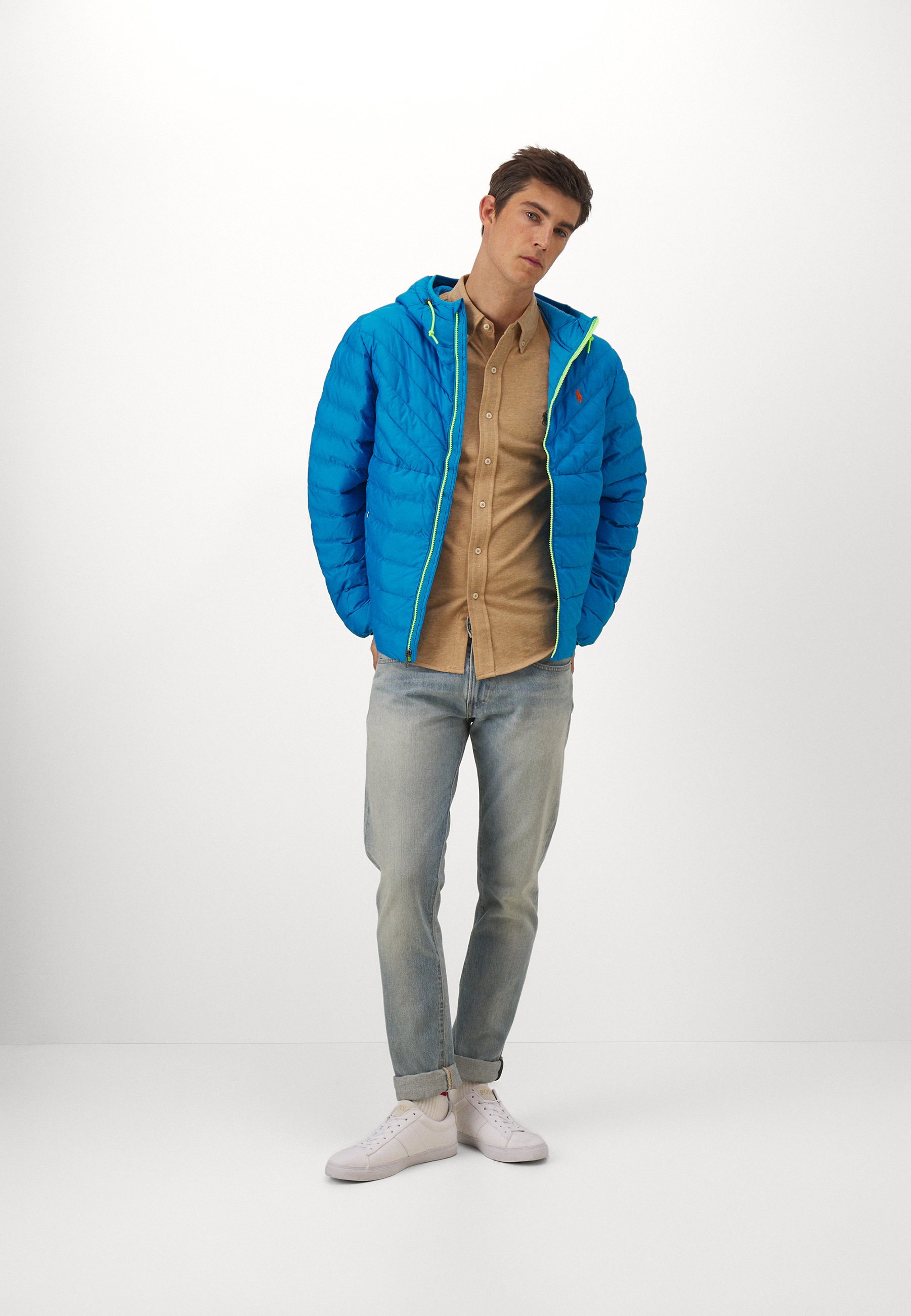 Polo Ralph Lauren LONG SLEEVE - Shirt - classic camel heather/camel