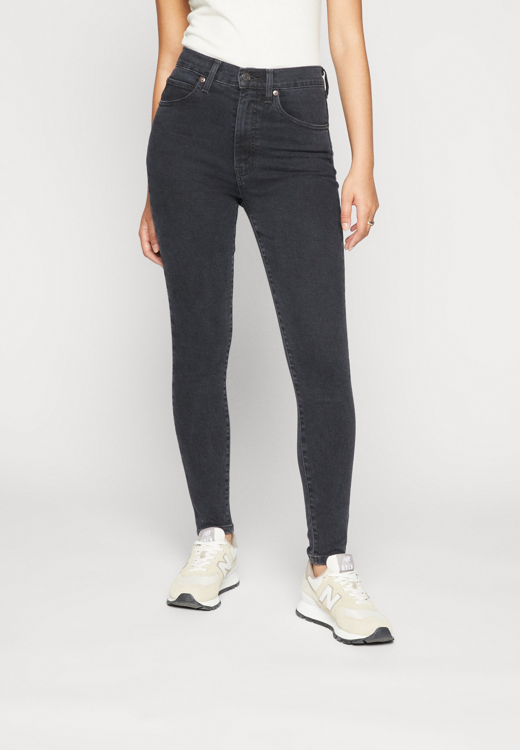 Levi's® RETRO HIGH SKINNY - Jeans Skinny Fit - change of plans/black denim