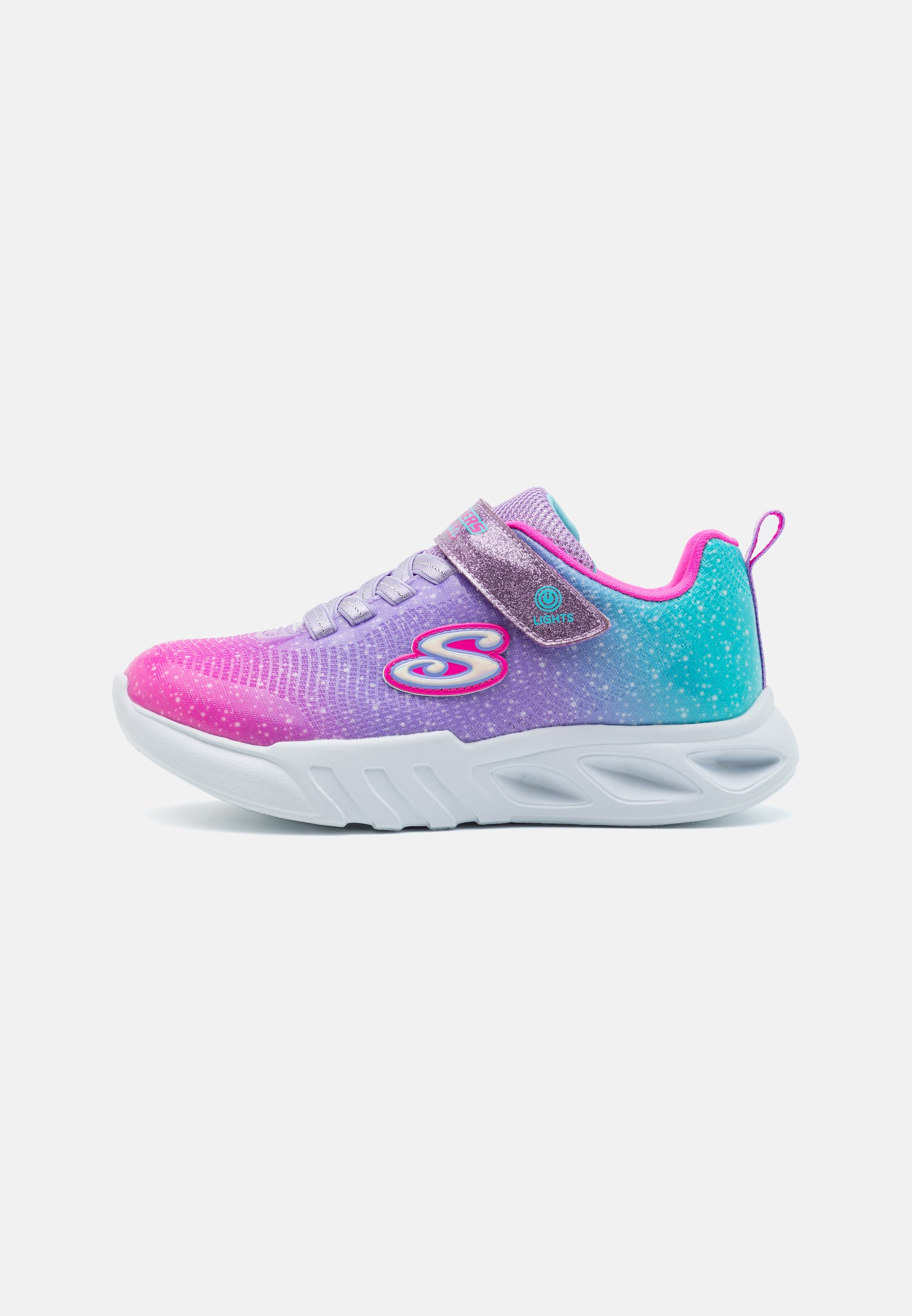 Skechers GORE AND STRAP OMBRE 3D PRINT UPPER ON LIGHTED OUTSOLE - Trainers - pink/multi-coloured/light pink