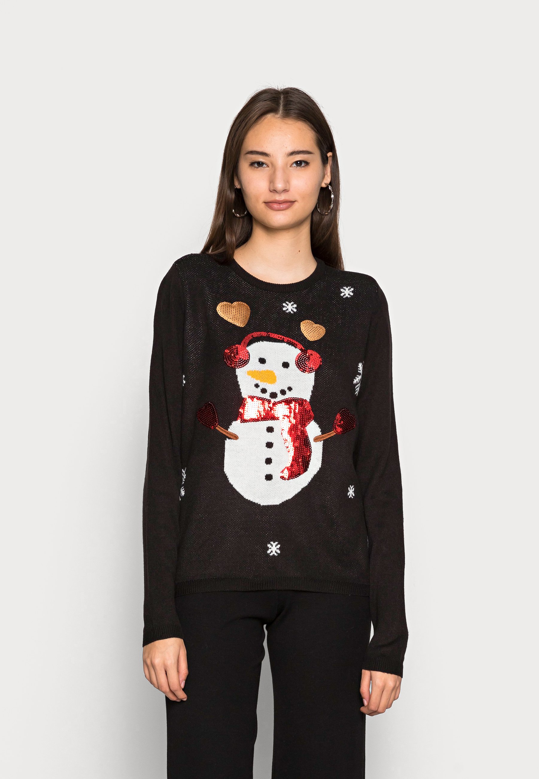 ONLY ONLXMAS EXCLUSIVE SNOWMAN - Jumper - black