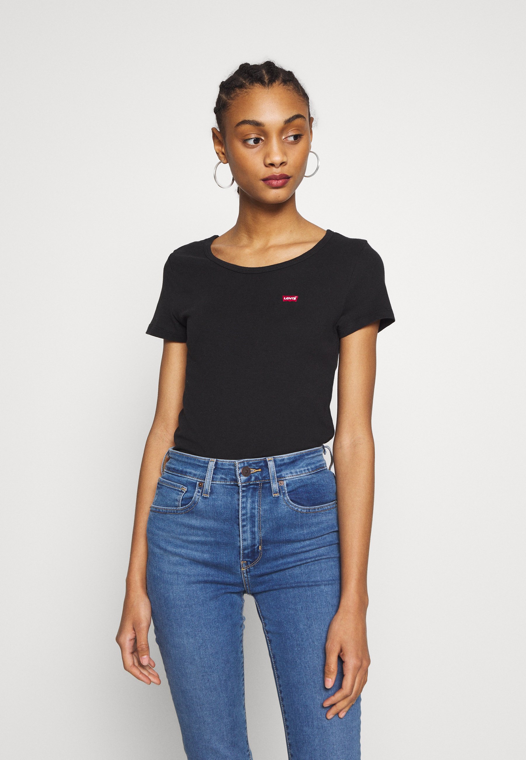 Levi's® TEE 2 PACK - Basic T-shirt - mineral black/mineral black/black