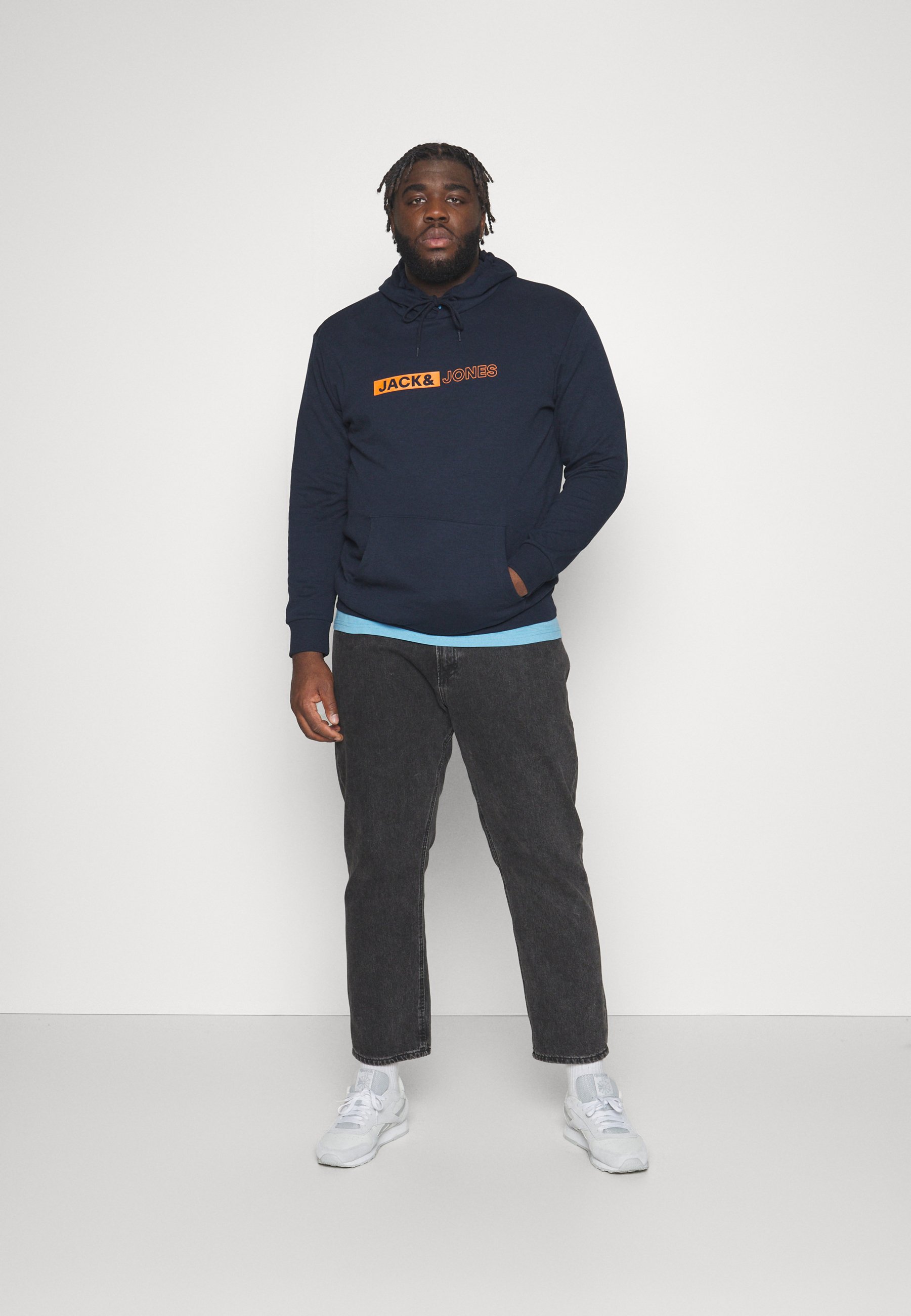 Jack &Jones JJNEO HOOD - Sweatshirt - sky captain/dark blue