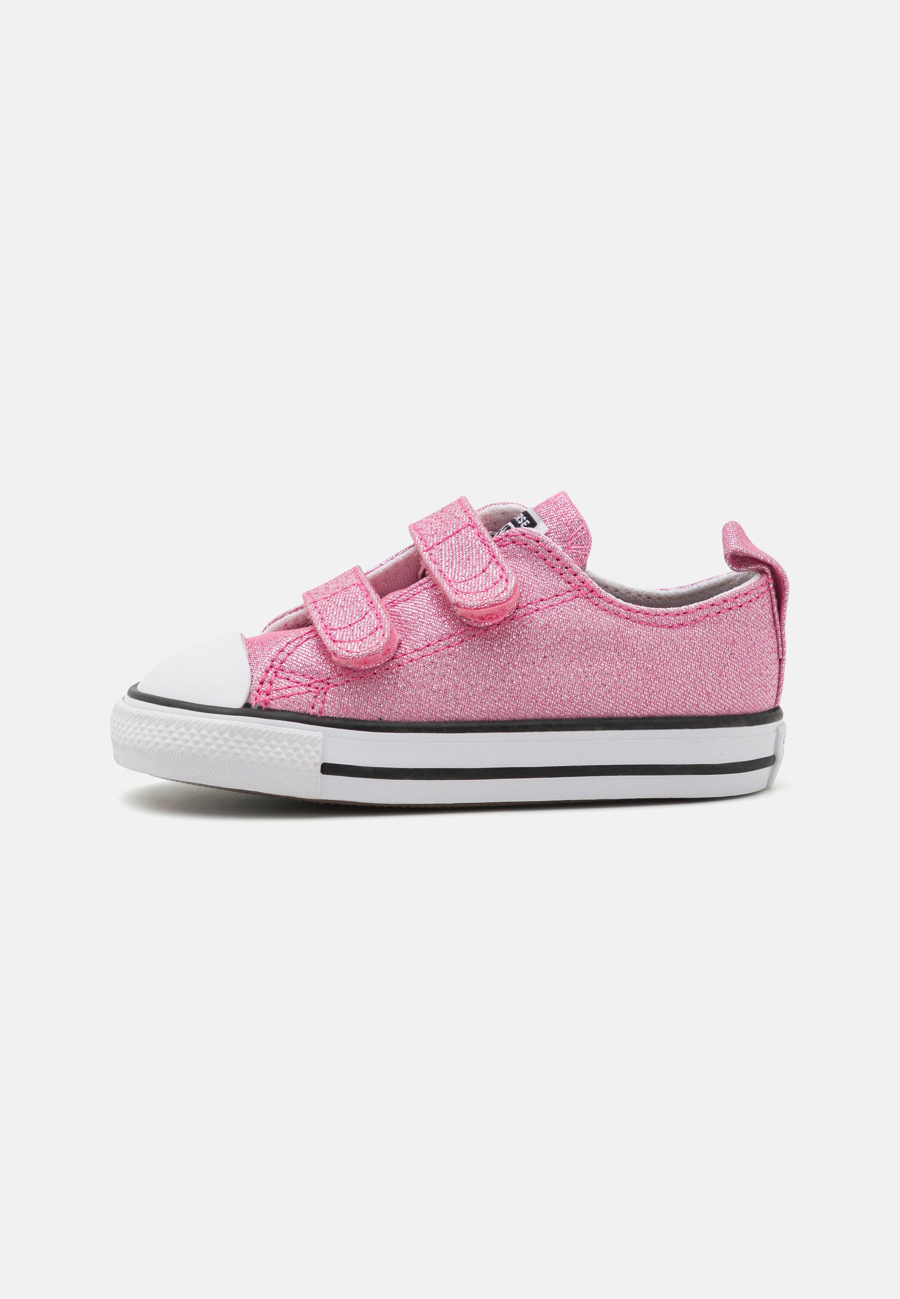 Converse CHUCK TAYLOR ALL STAR PRISM GLITTER EASY-ON UNISEX - High-top trainers - pink/black/white/light pink