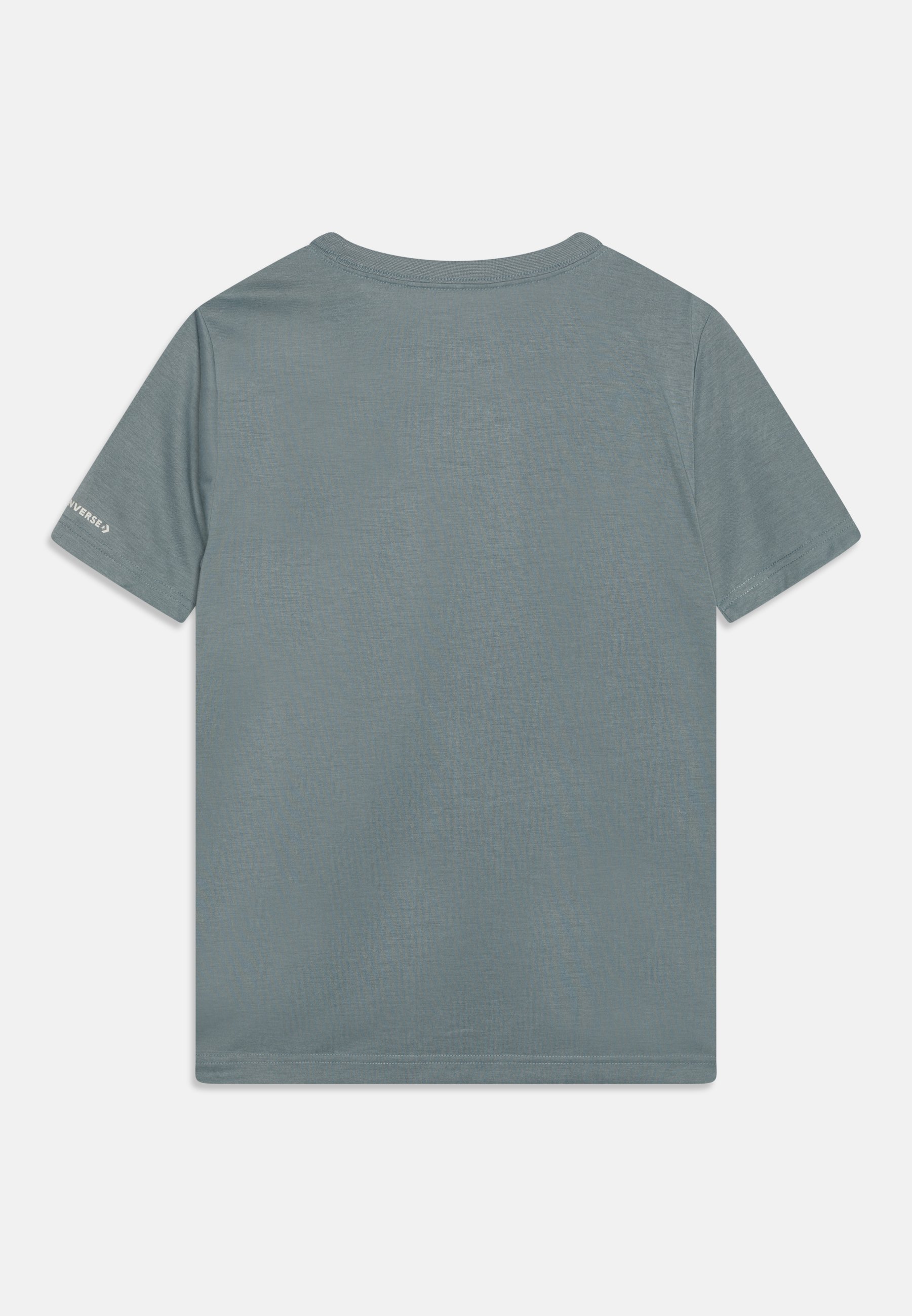 Converse WORDMARK CHEST STRIPE UNISEX - Print T-shirt - cocoon blue/blue