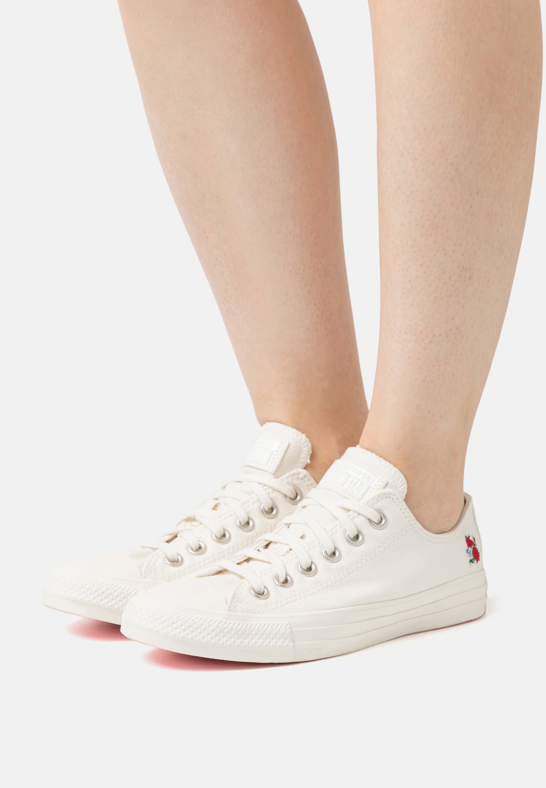 Converse CHUCK TAYLOR ALL STAR - Trainers - off-white/sunrise pink/off-white