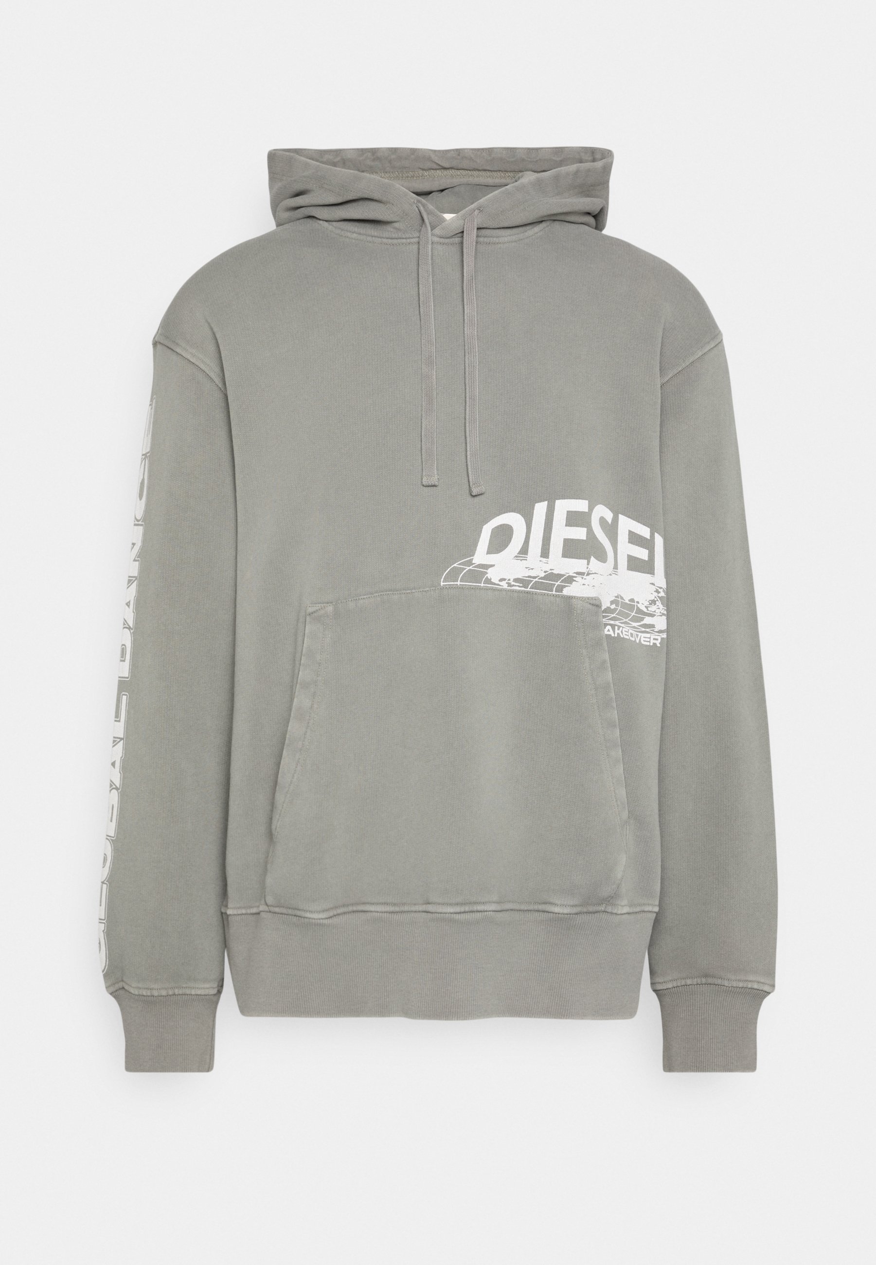 Diesel MACS HOOD UNISEX - Sweatshirt - grey