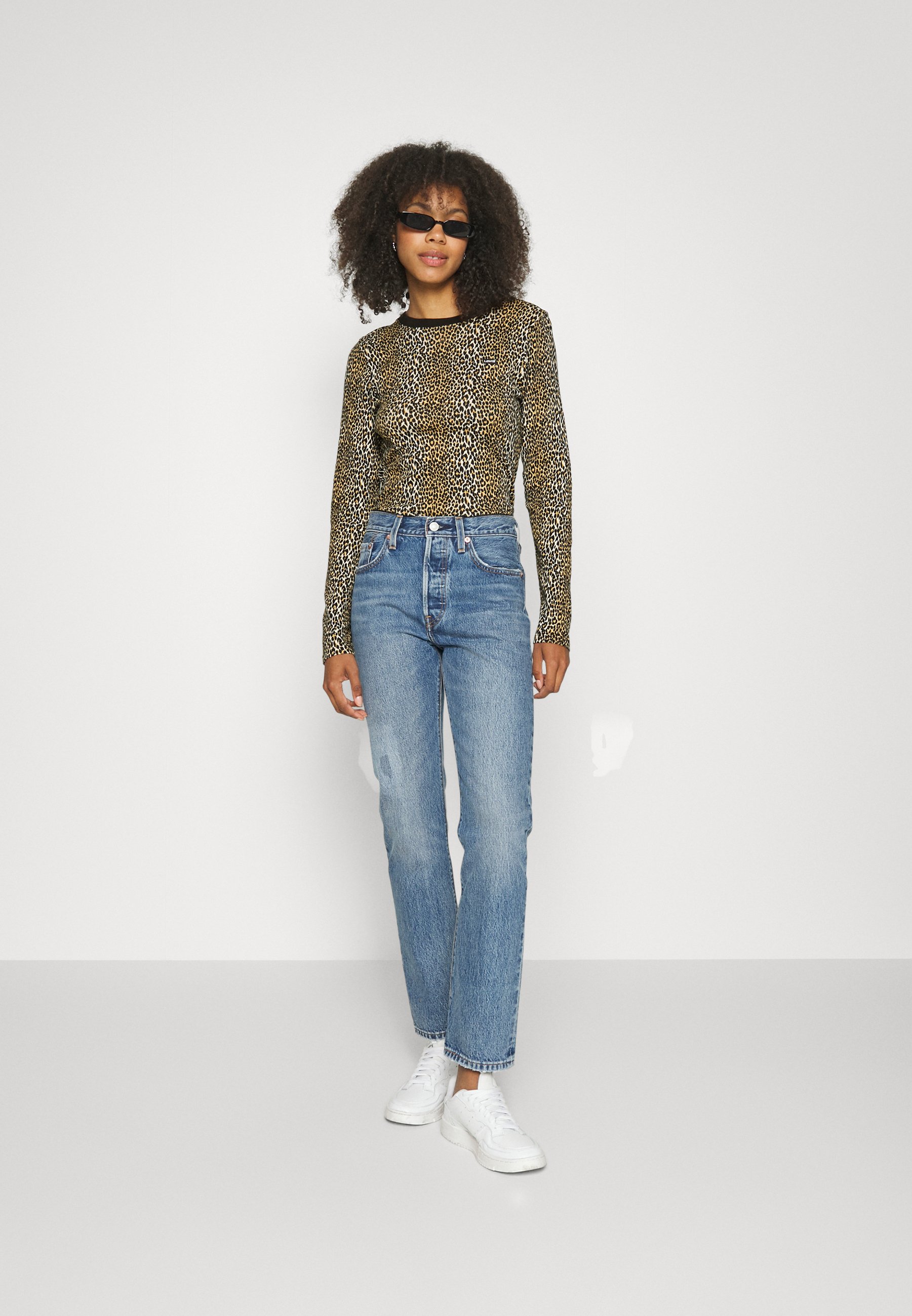 Levi's® BABY TEE - Long sleeved top -  whitecap gray/brown