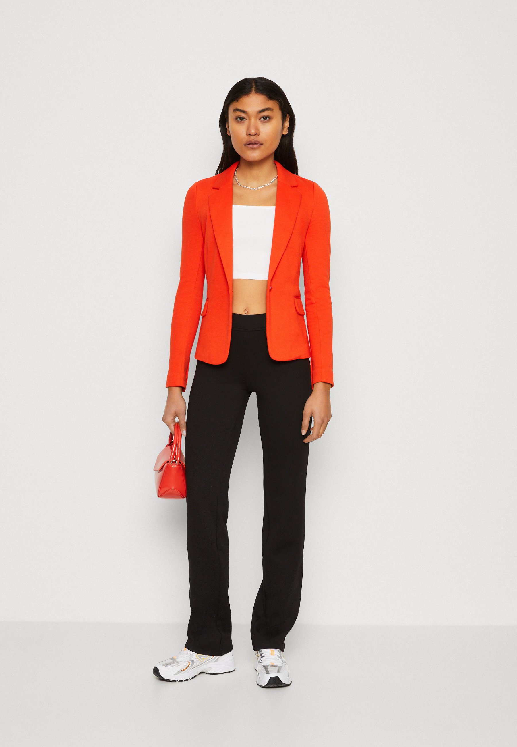 Vero Moda VMJULIA LS  DNM NOOS - Blazer - spicy orange/orange
