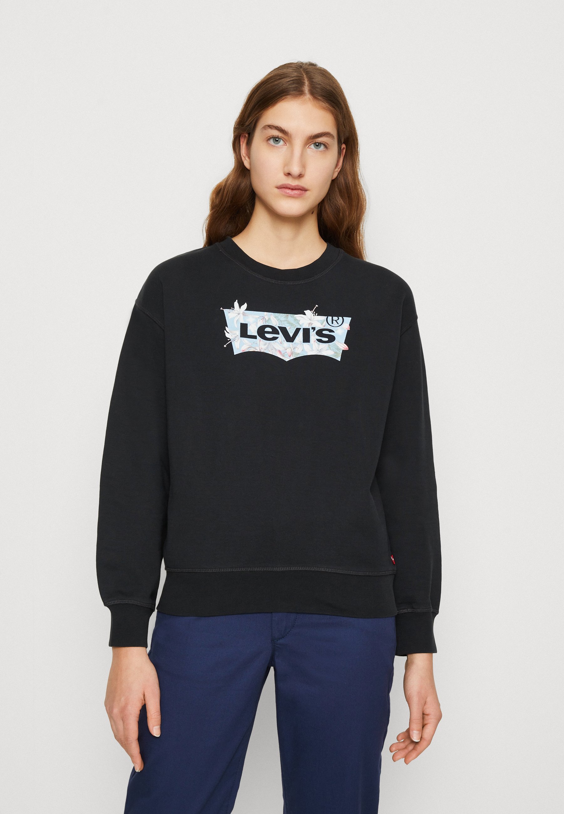 Levi's® GRAPHIC STANDARD CREW - Sweatshirt - black
