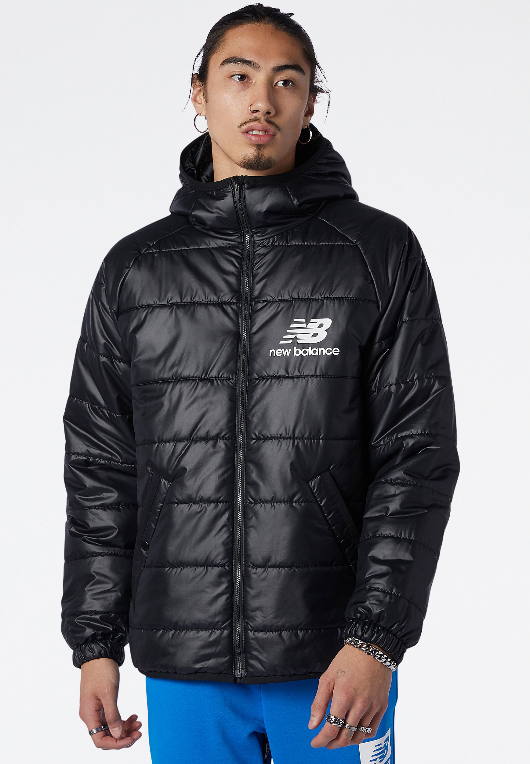 NB ATHLETICS WINTERIZED SHORT PUFFER - Winter jacket - black