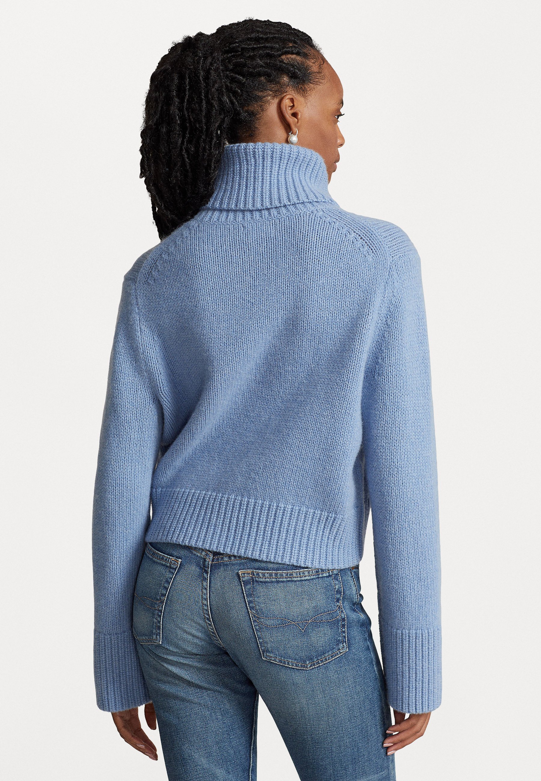 Polo Ralph Lauren LONG SLEEVE - Jumper - chambray melange/blue