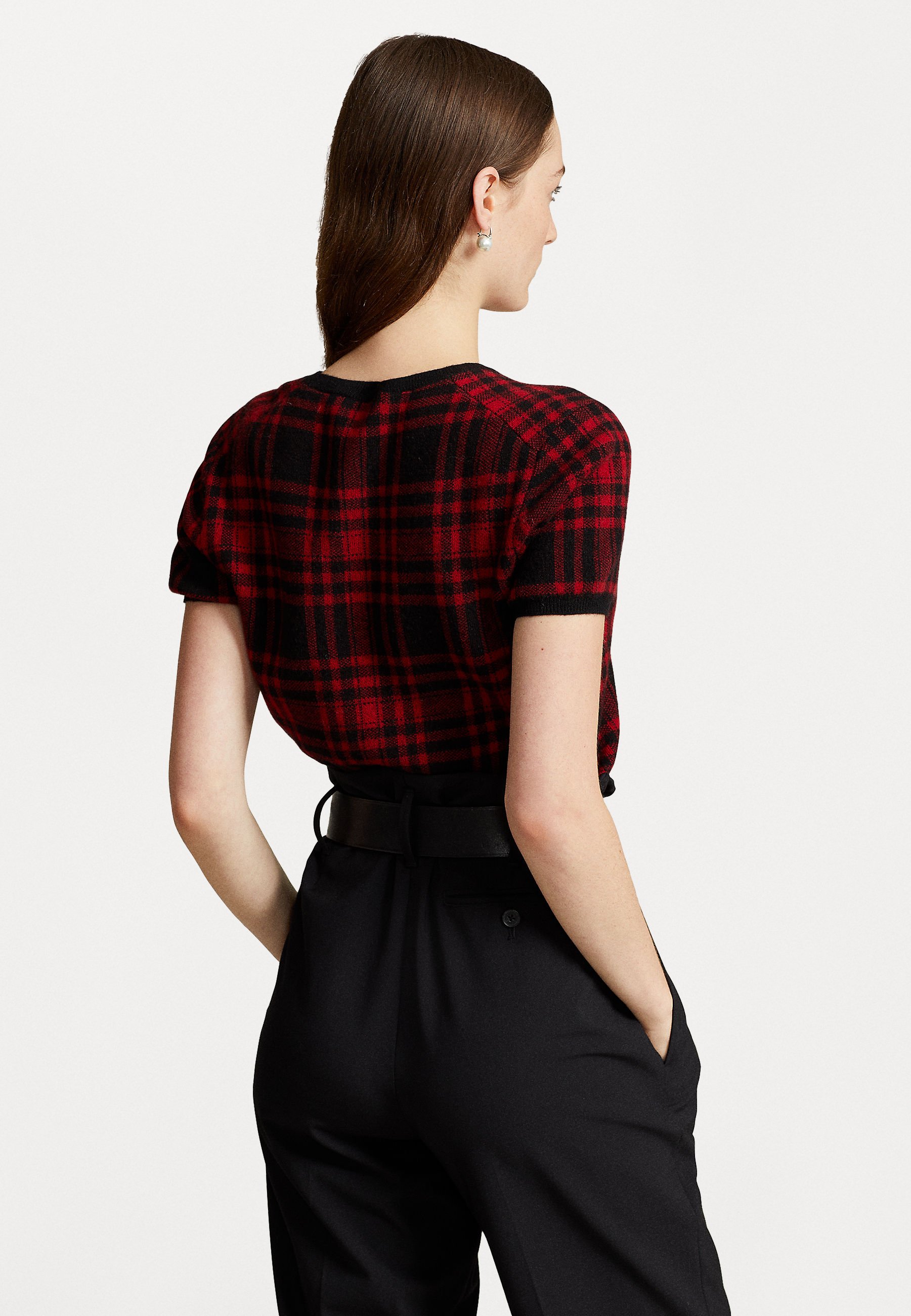 Polo Ralph Lauren SHORT SLEEVE - Jumper - red/black/black