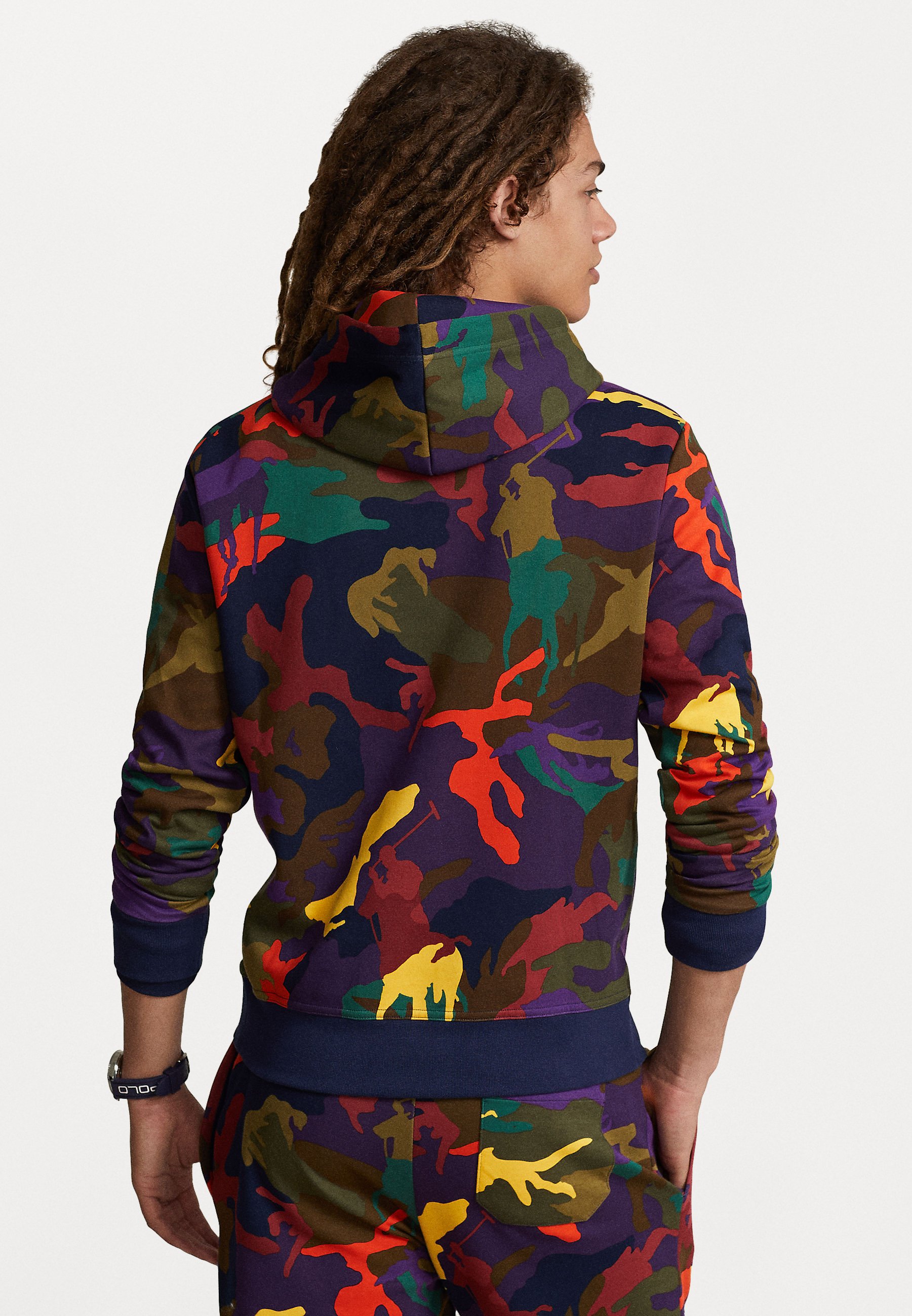 Polo Ralph Lauren HOOD LONG SLEEVE - Hoodie - town country player camo/multi-coloured