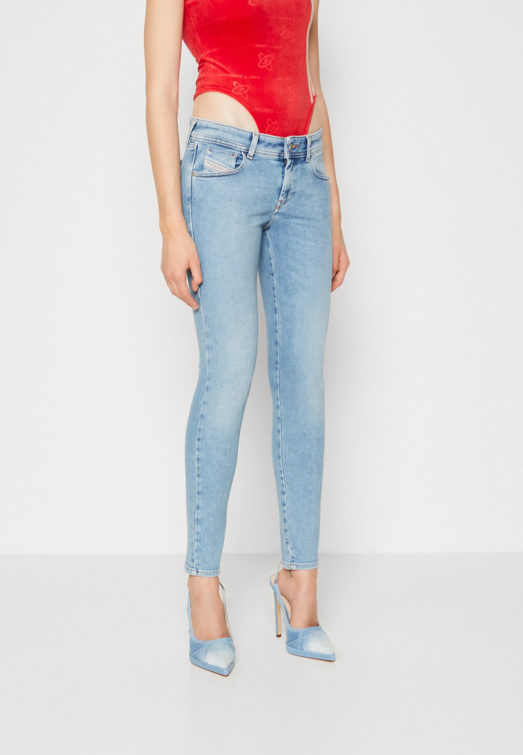 Diesel 2018 SLANDY-LOW - Jeans Skinny Fit - denim/light-blue denim