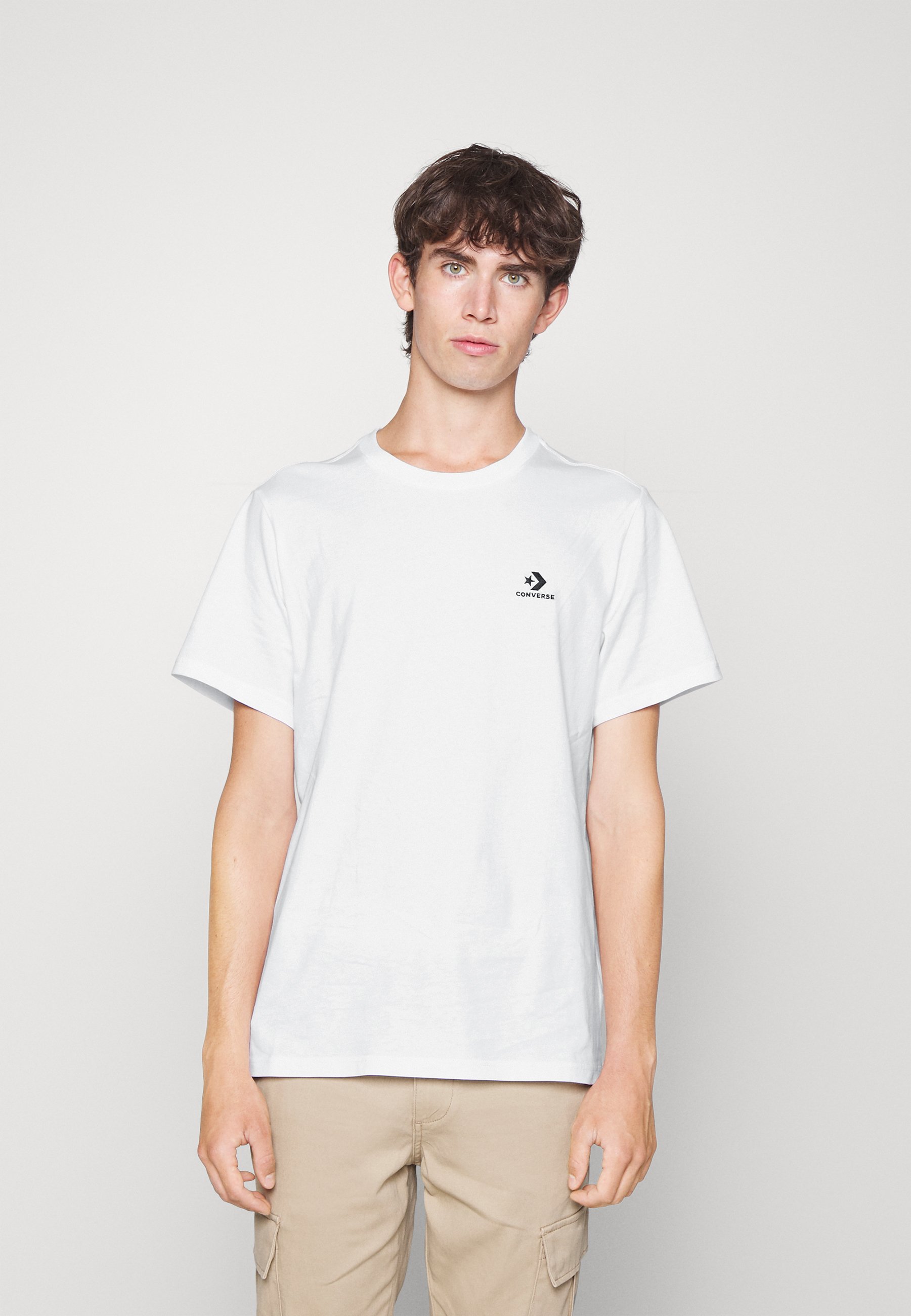 Converse EMBROIDERED STAR CHEVRON TEE UNISEX - Basic T-shirt - white