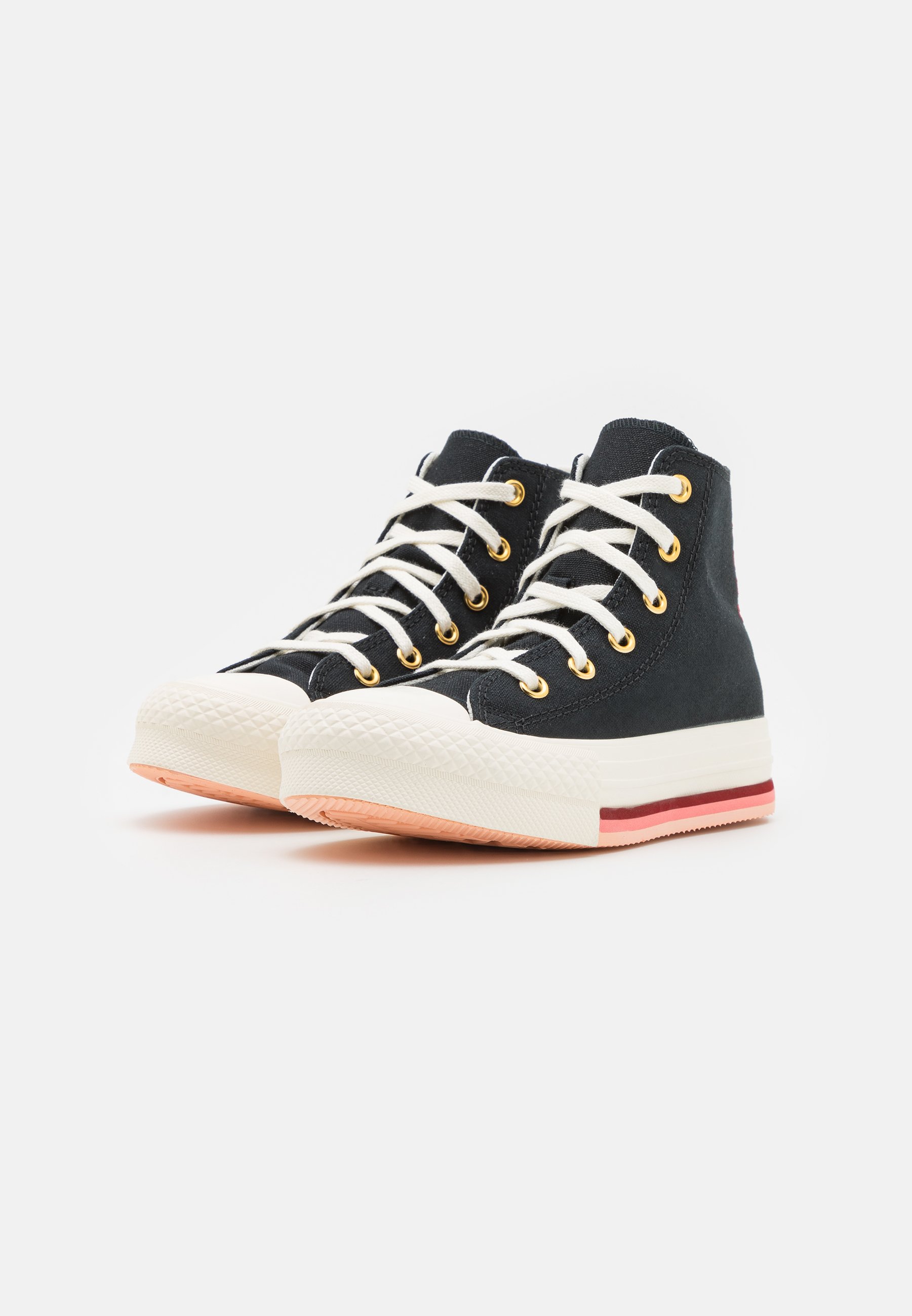 Converse CHUCK TAYLOR ALL STAR EVA LIFT UNISEX - Trainers - black/mom's potato salad/black