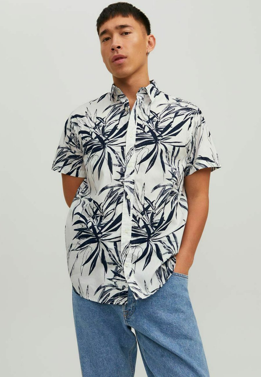 Jack &Jones ALL OVER PRINT - Shirt - cloud dancer/off-white