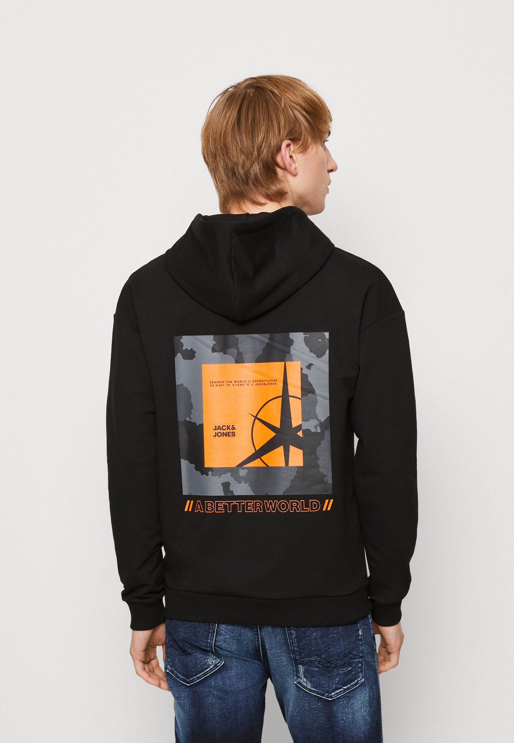 Jack &Jones JCOFILO HOOD - Hoodie - black