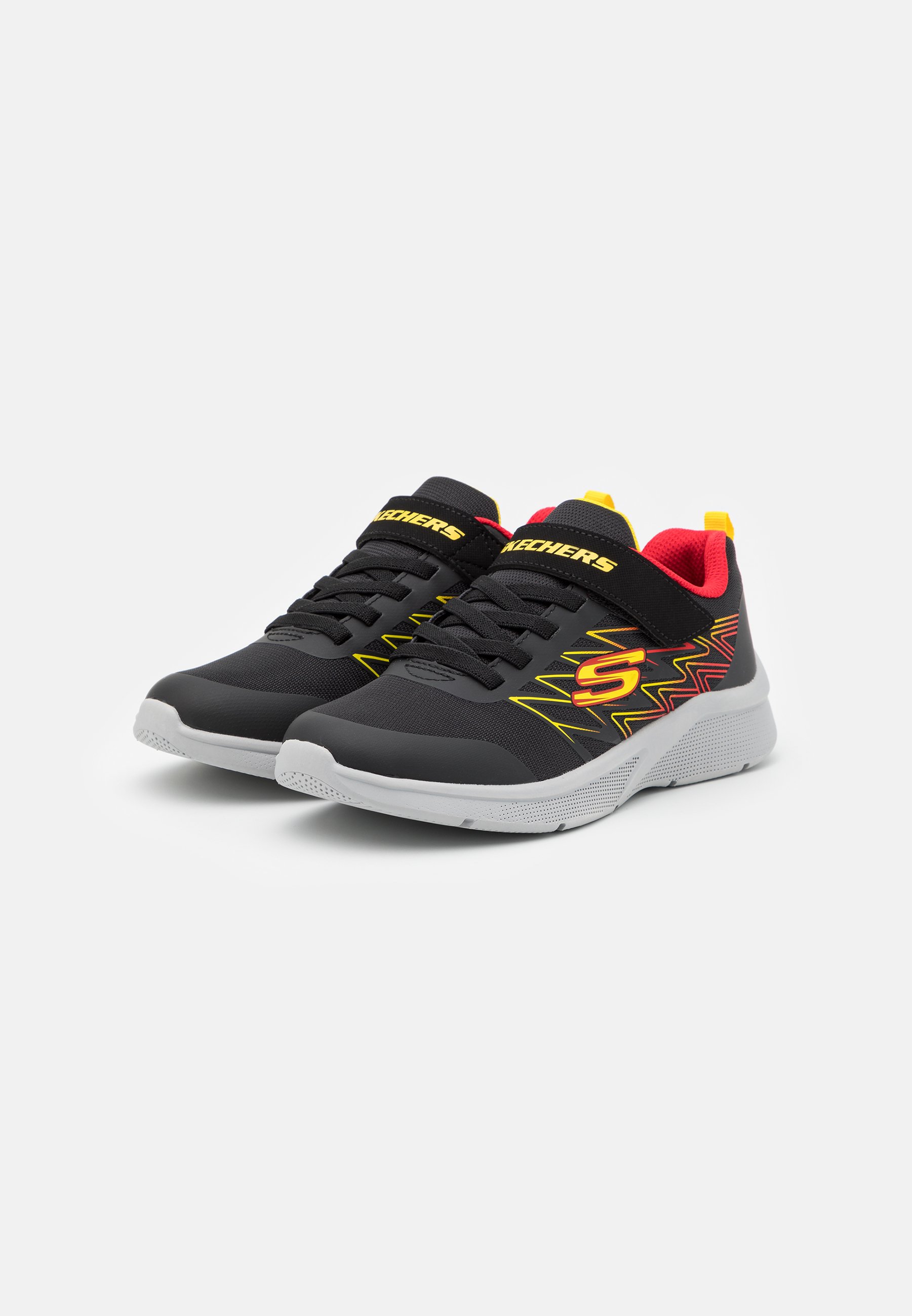Skechers MICROSPEC - Trainers - black/red/yellow/black