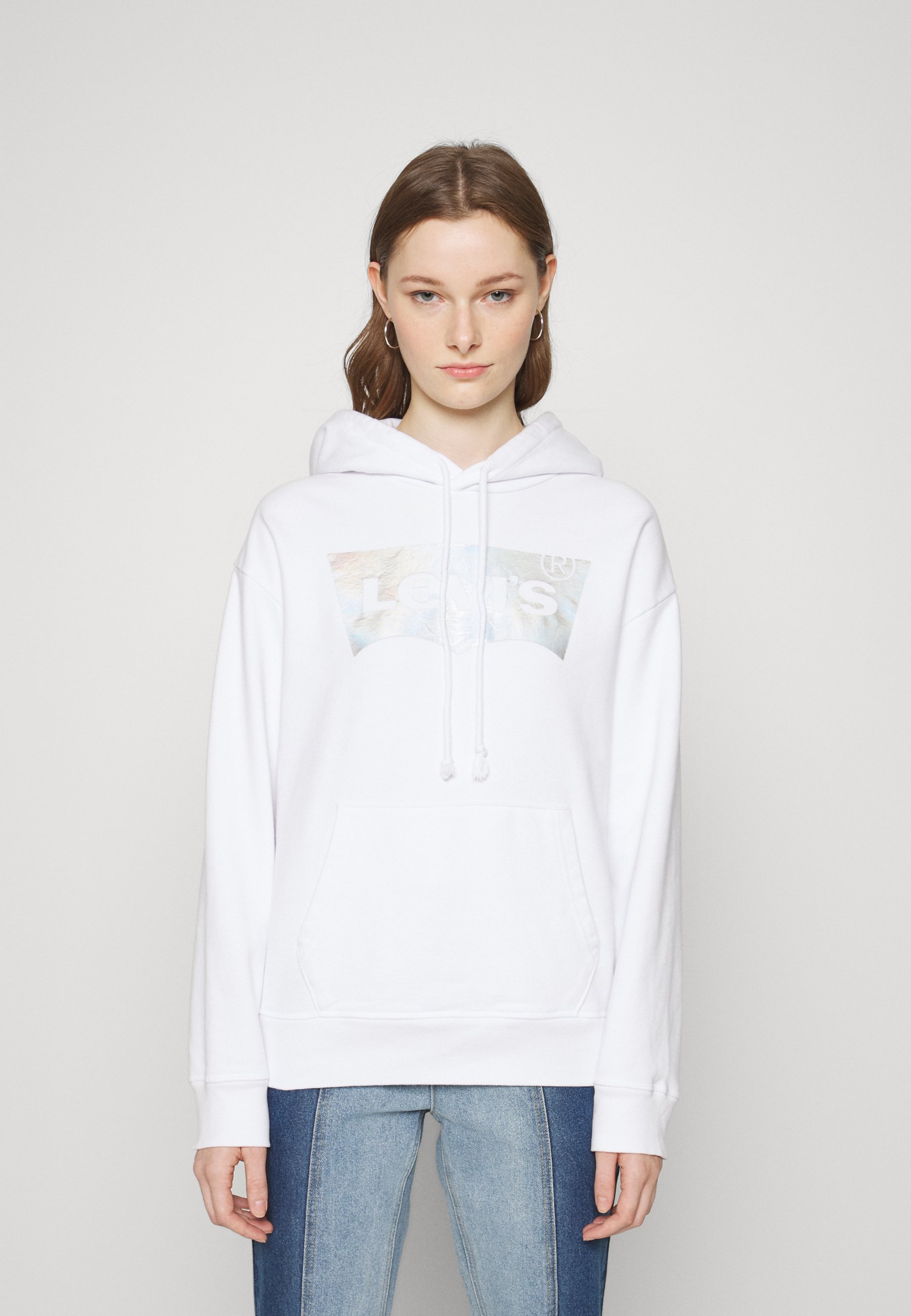 Levi's® GRAPHIC STANDARD HOODIE - Hoodie - rainbow/white/white