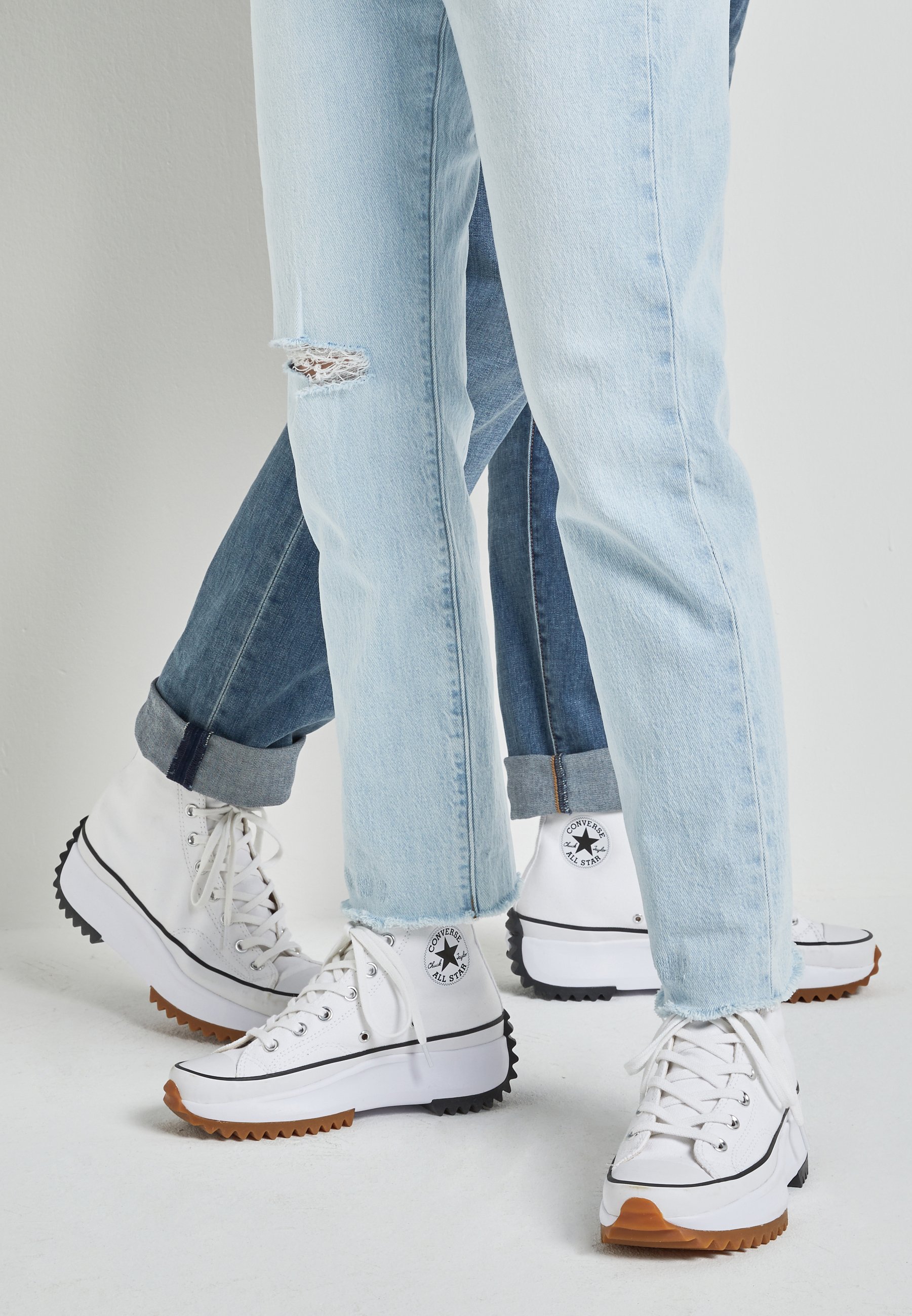 Converse RUN STAR HIKE - High-top trainers - white/black/white