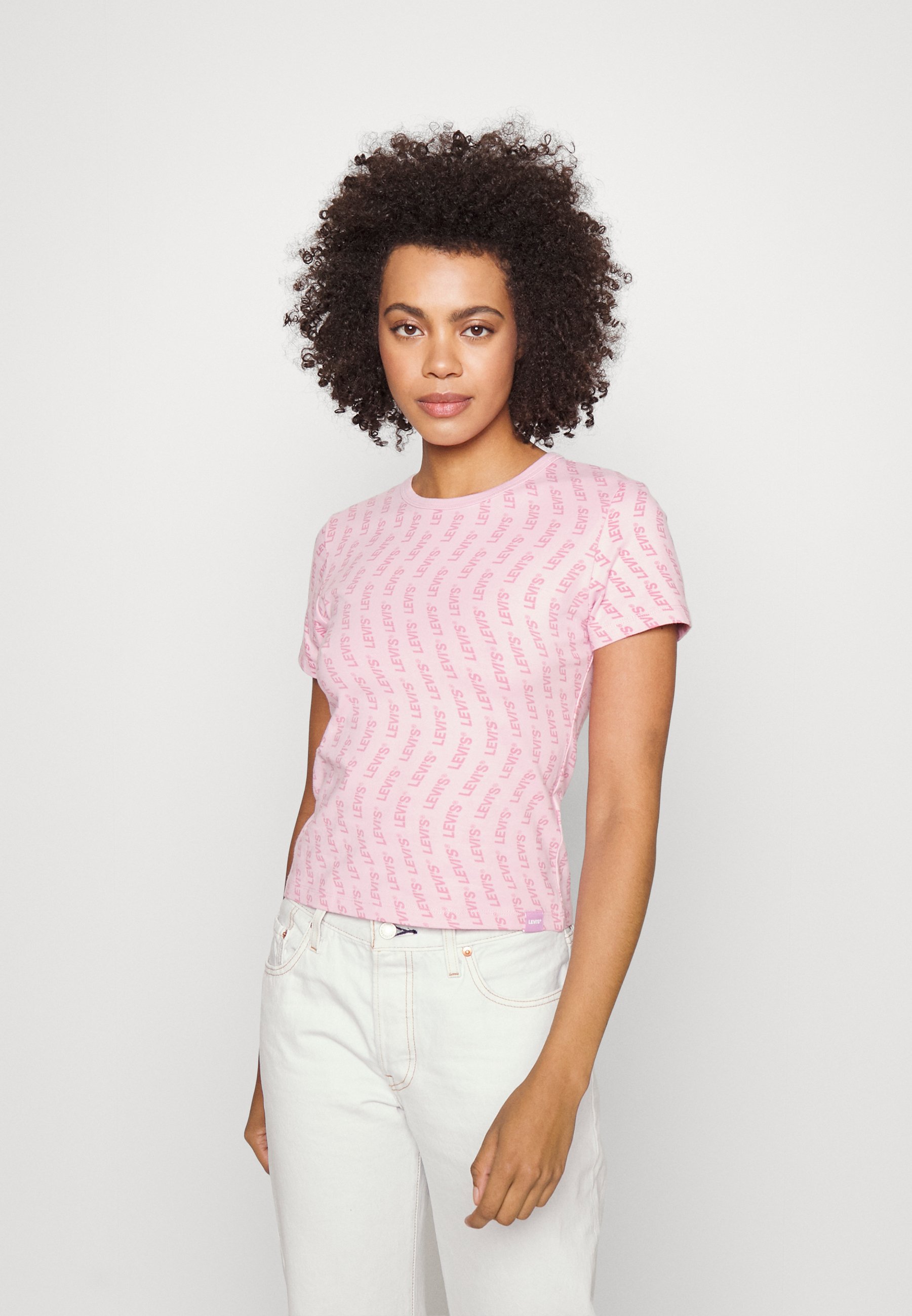Levi's® GRAPHIC RICKIE TEE - Print T-shirt - rosa/light pink
