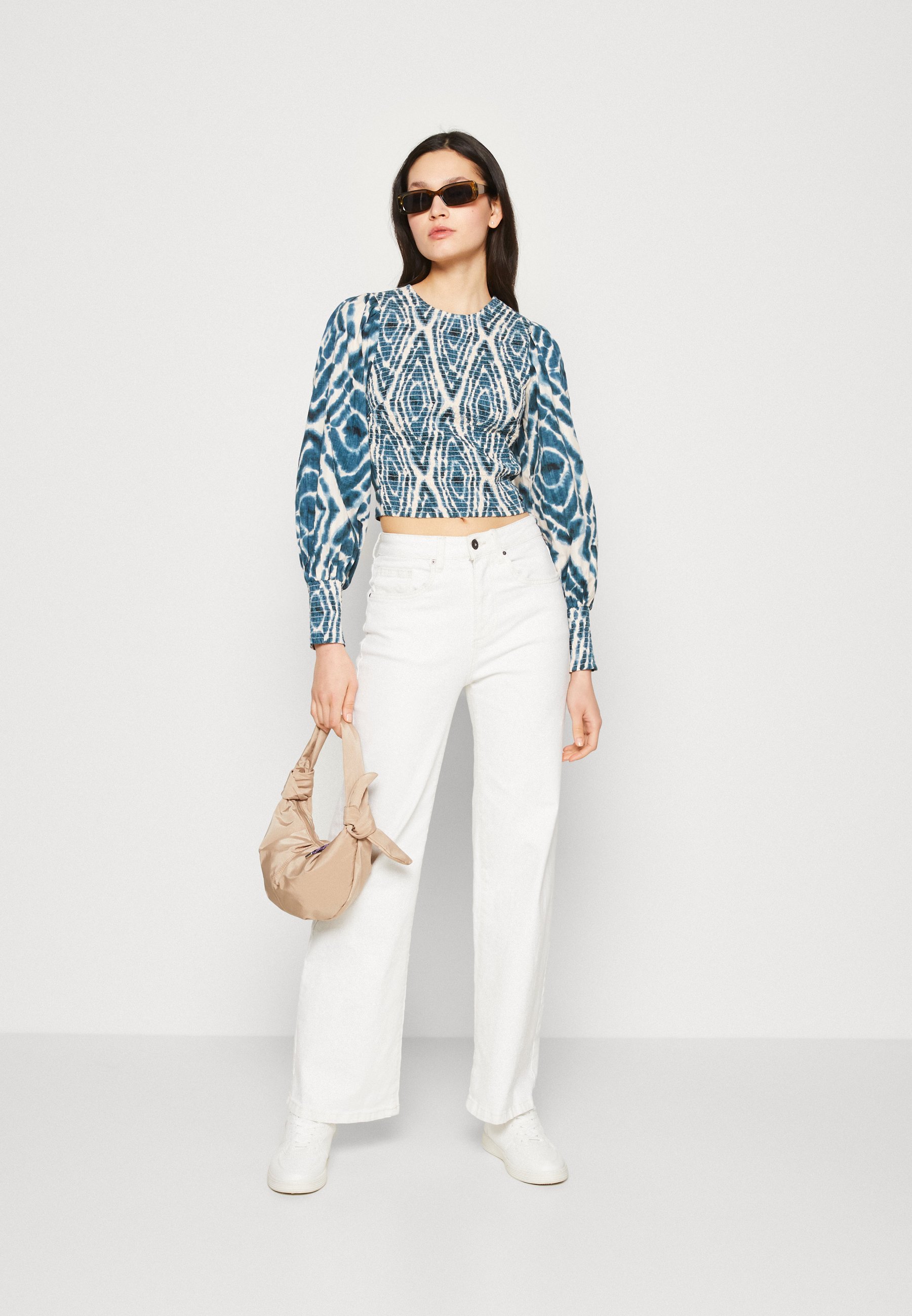 Scotch & Soda BOW BACK - Long sleeved top - multi coloured/multi-coloured