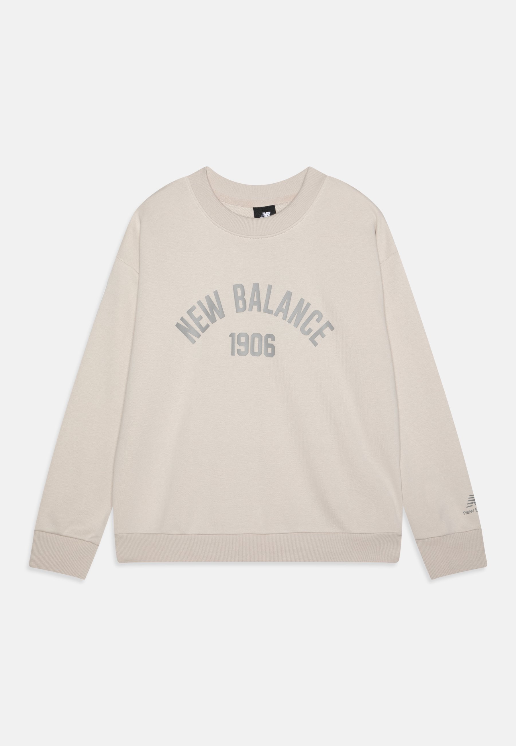 NB ESSENTIALS VARSITY CREW - Sweatshirt - moonbeam/off-white