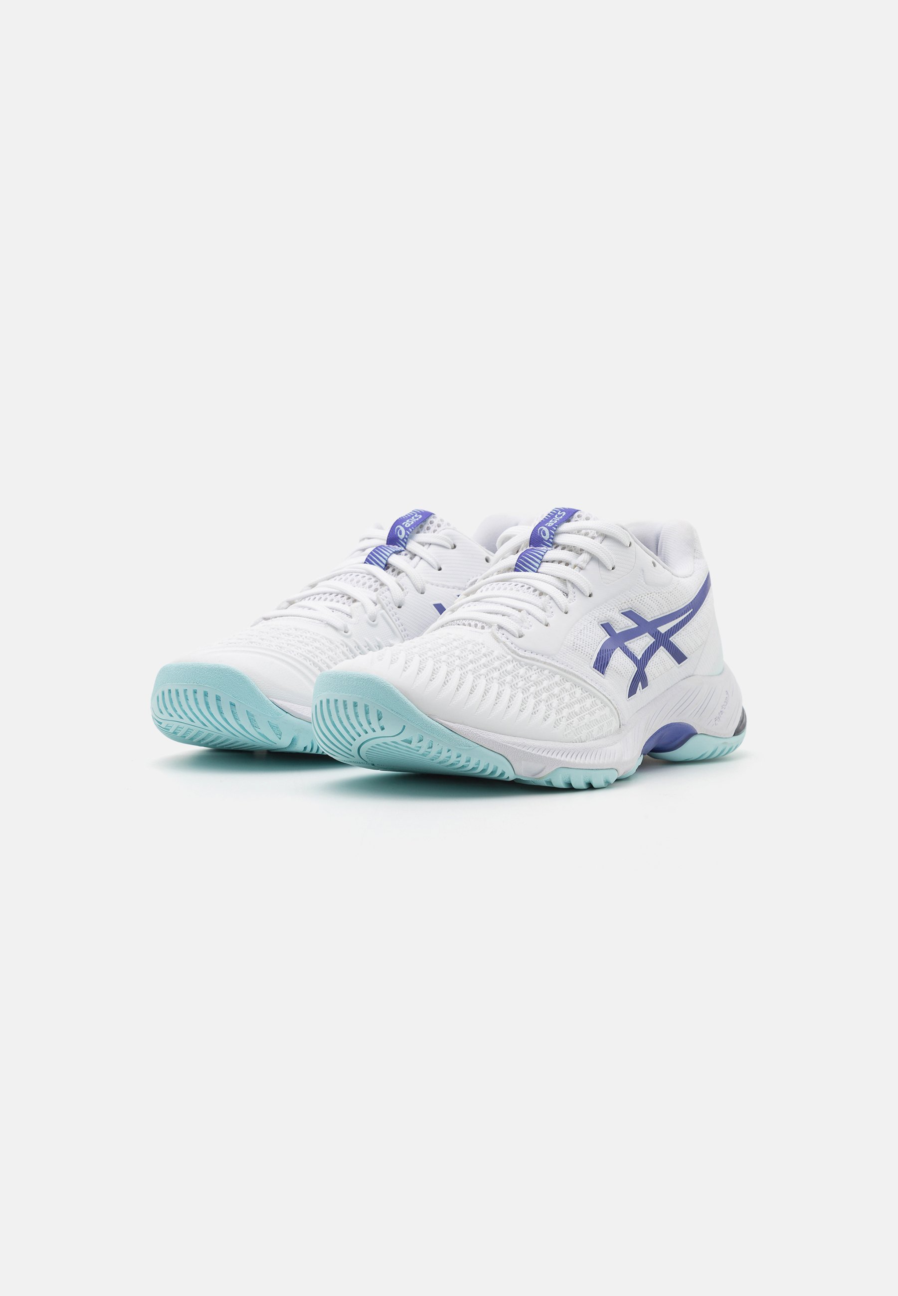 ASICS NETBURNER BALLISTIC FF 3 - Volleyball shoes - white/blue violet/white