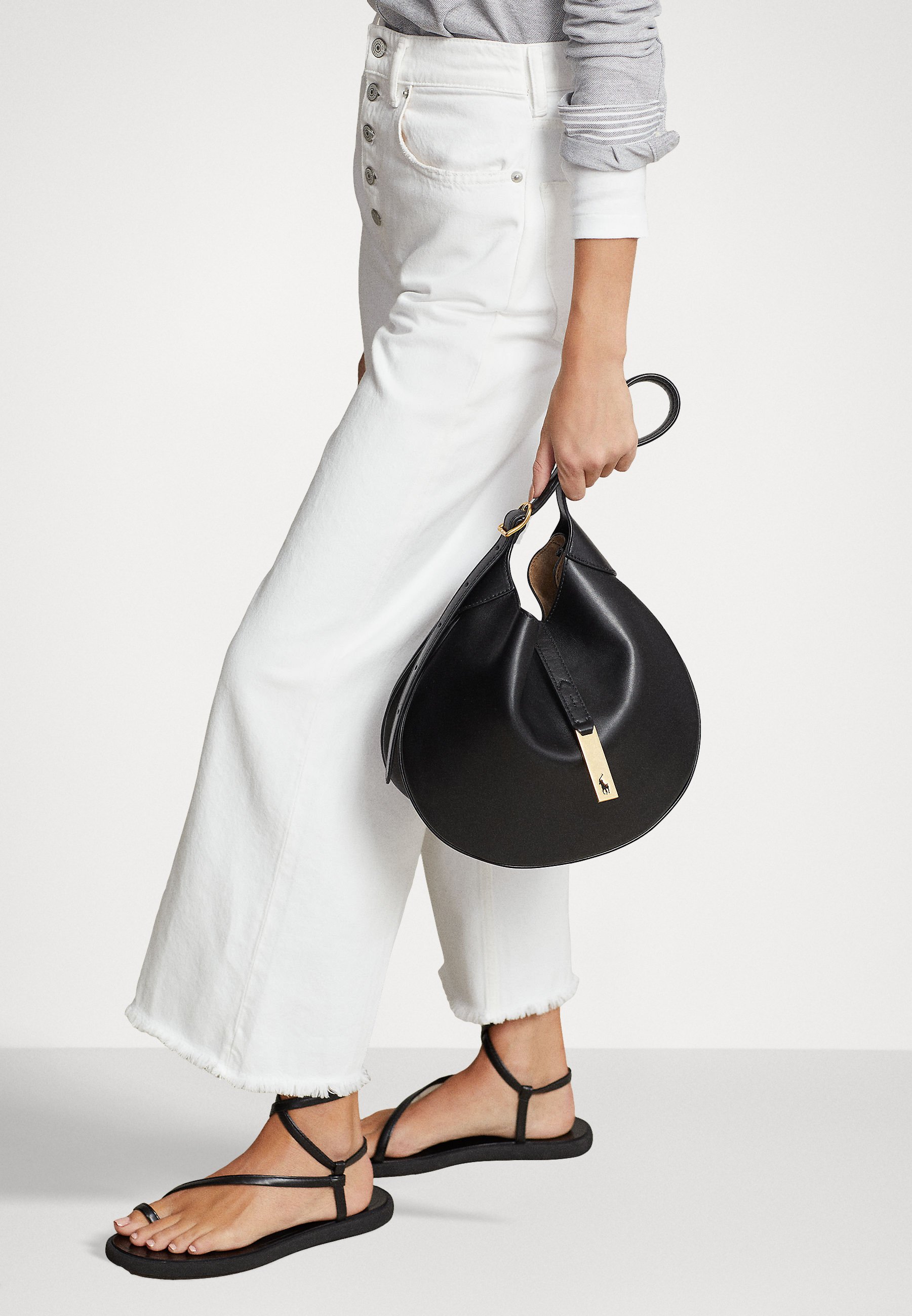 Polo Ralph Lauren SHOULDER BAG SMALL - Handbag - black
