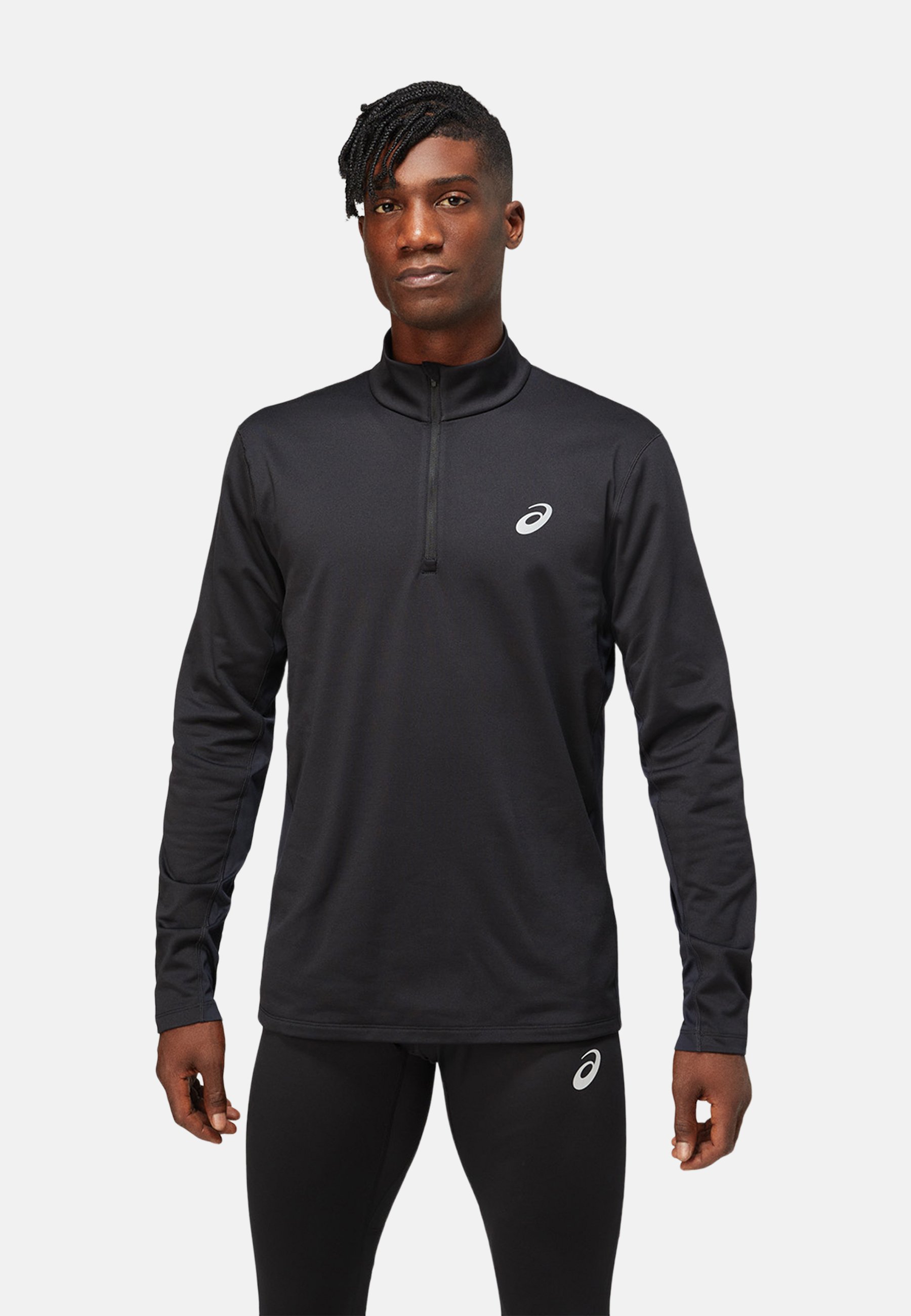 ASICS CORE LS 1/2 ZIP WINTER TOP - Sports T-shirt - performance black/black