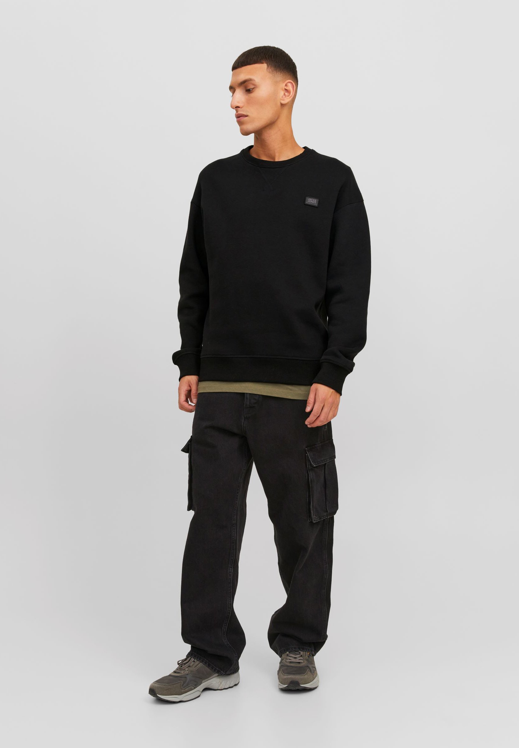 Jack &Jones JCOCLASSIC TWILL CREW NECK NOOS - Sweatshirt - black
