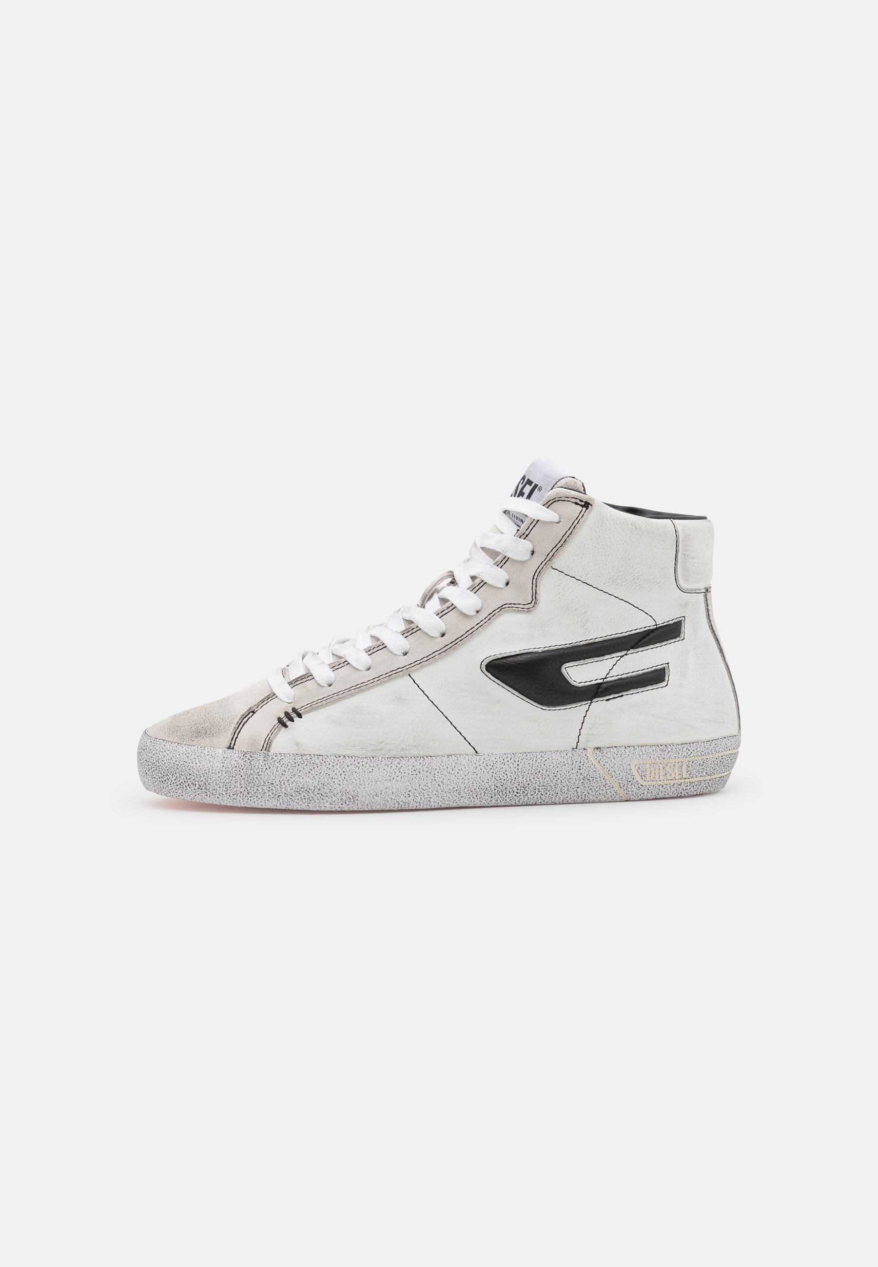 Diesel S-LEROJI MID - High-top trainers - white/black/white