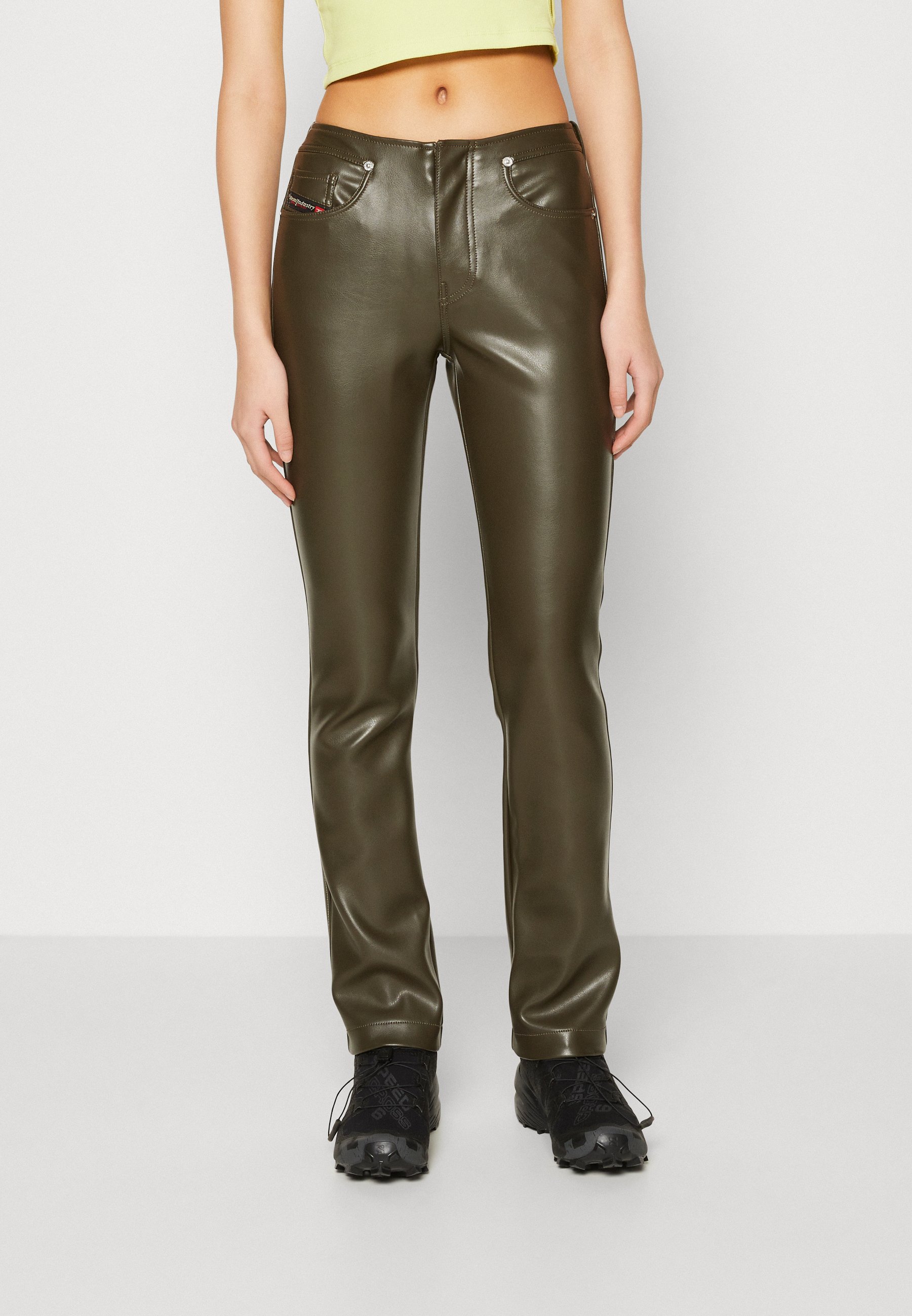 Diesel CIRSIUM - Trousers - green / black/olive
