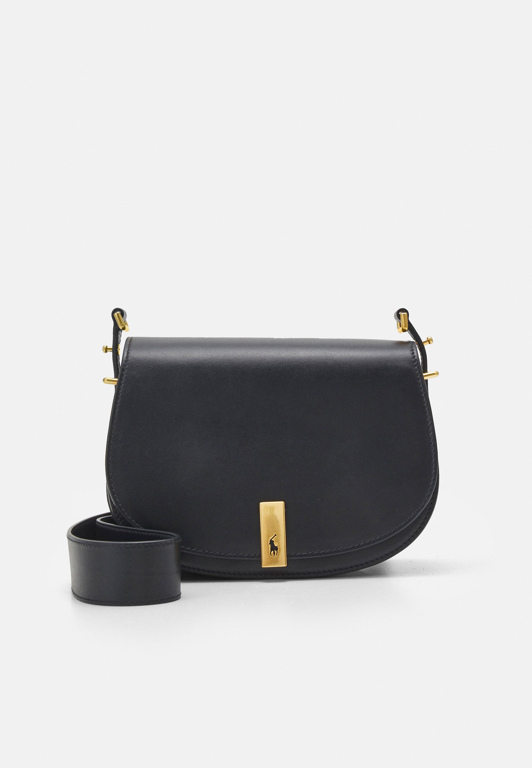 Polo Ralph Lauren SHOULDER HINGE CROSSBODY MEDIUM - Across body bag - black