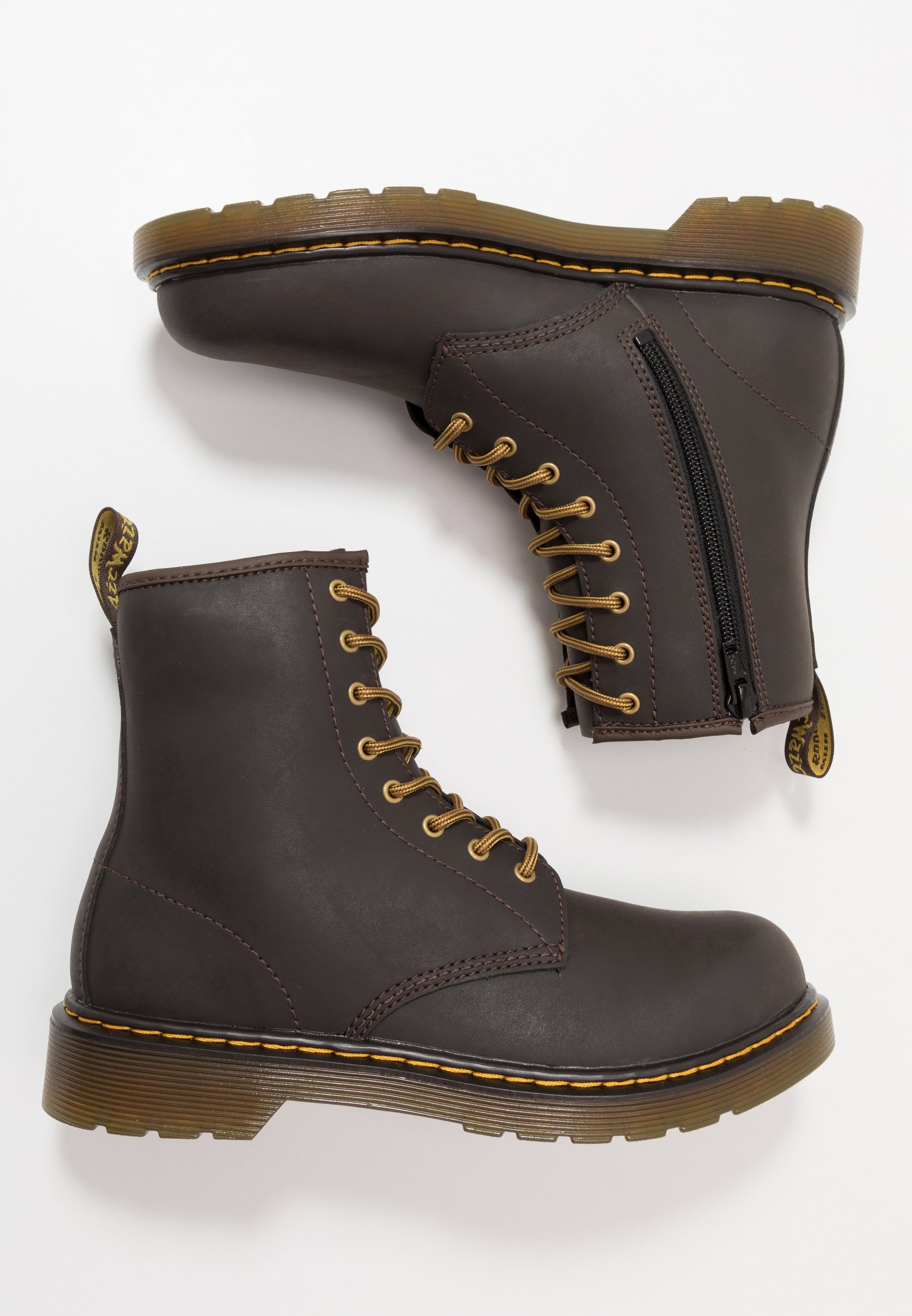 Dr. Martens 1460 WILDHORSE LAMPER - Lace-up ankle boots - dark brown/brown
