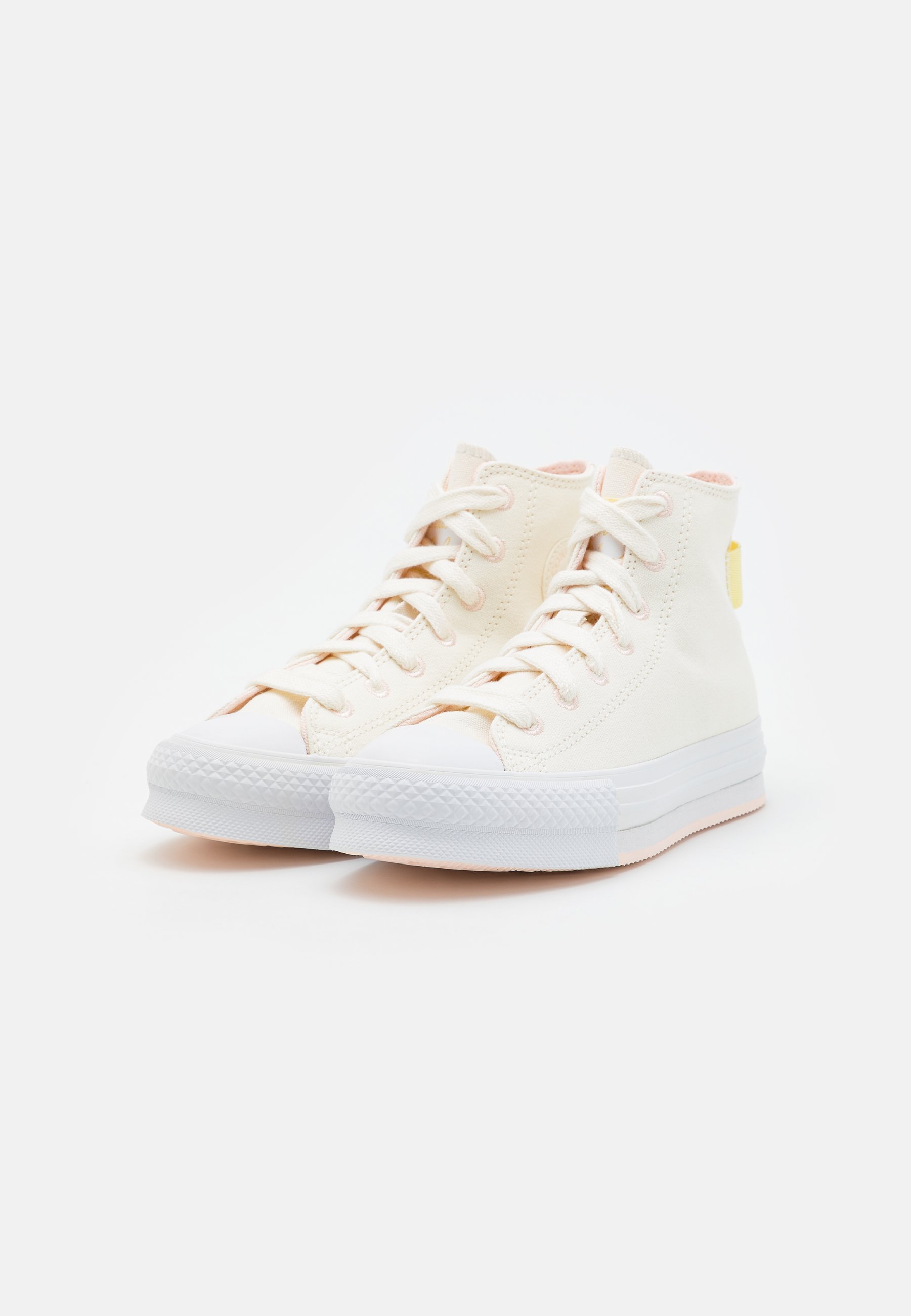 Converse CHUCK TAYLOR ALL STAR LIFT UNISEX - High-top trainers - egret/open sesame/fable pink/off-white