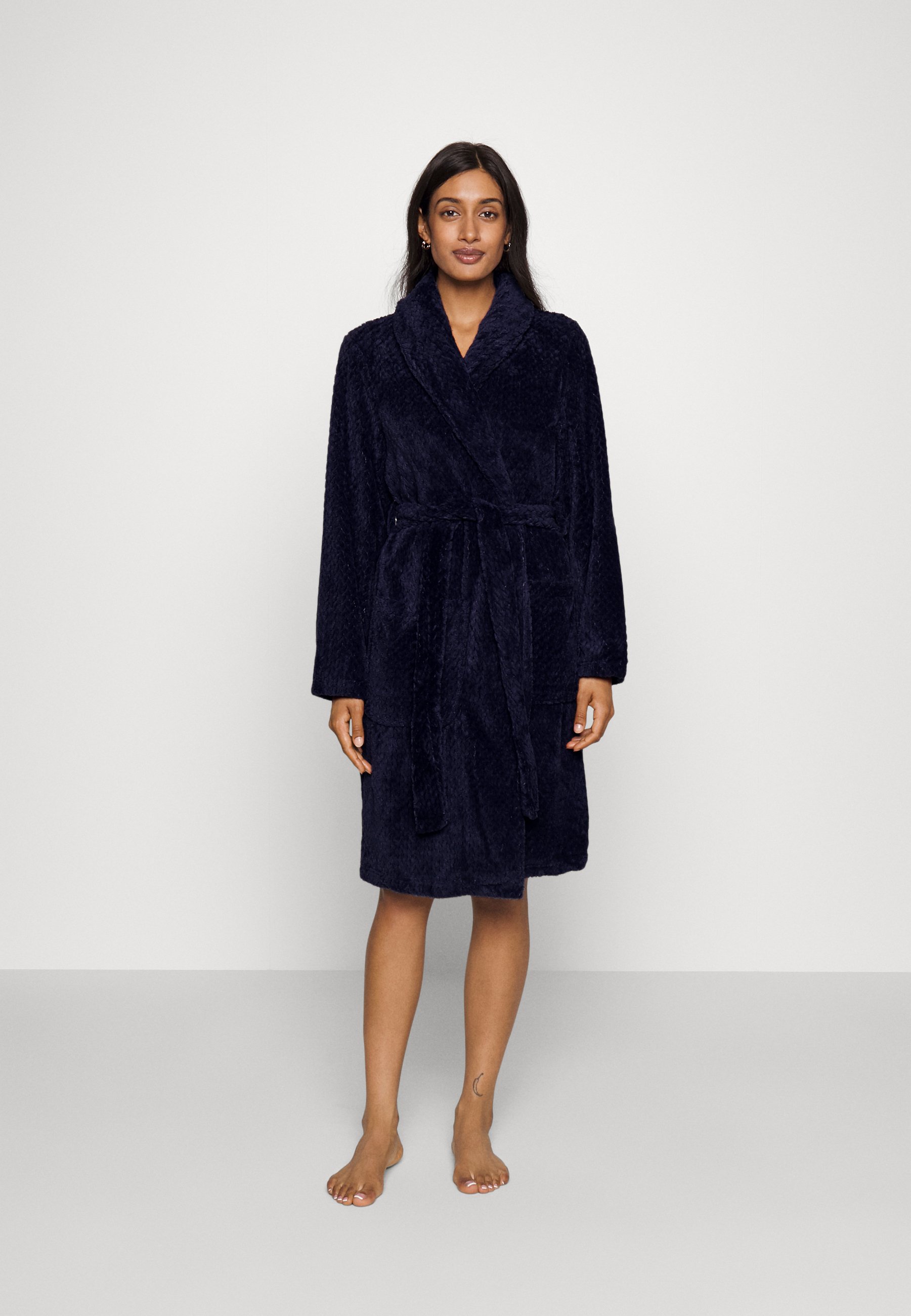Vero Moda VMLINEA NIGHTWEAR ROBE - Dressing gown - ombre blue/blue