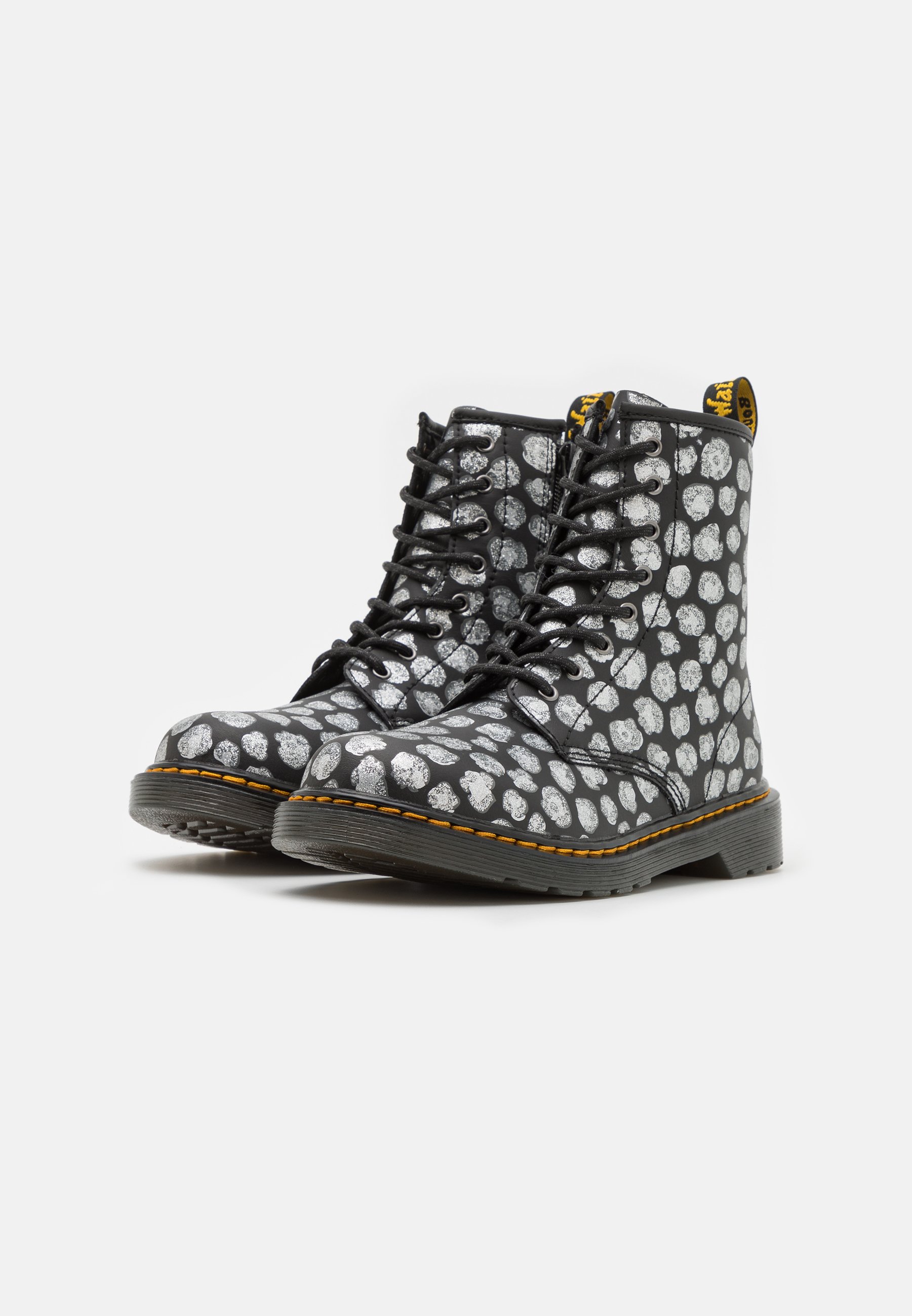 Dr. Martens 1460  - Lace-up ankle boots - black/metallic grey/black
