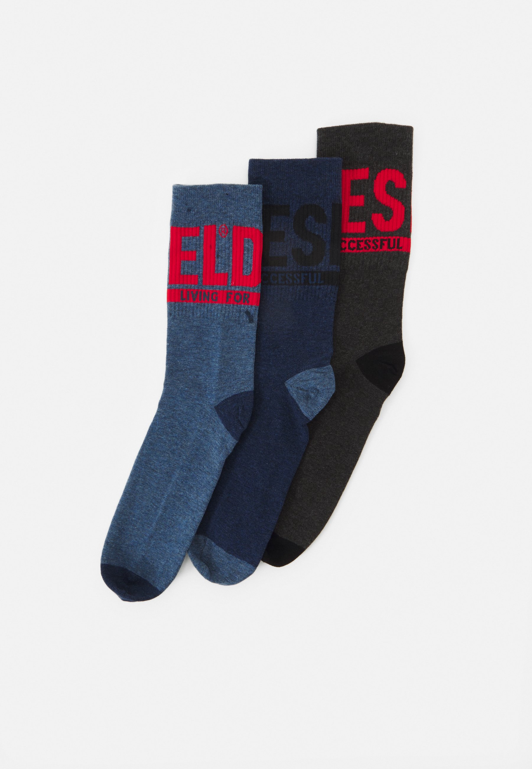 Diesel SKM-RAY-THREEPACK 3 PACK - Socks - e6666/black
