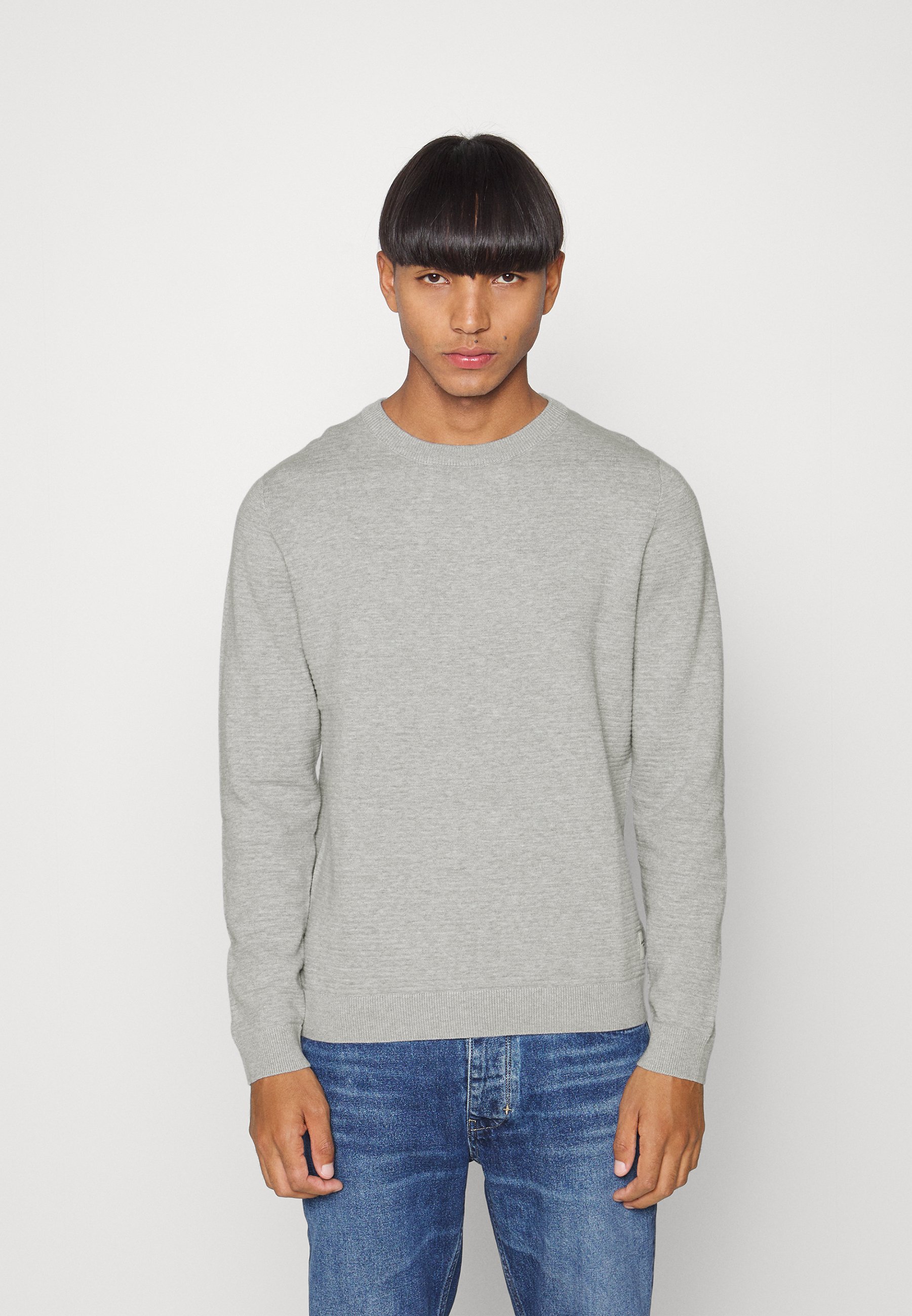 Jack &Jones JJEOTTO CREW NECK  - Jumper - cool grey/light grey
