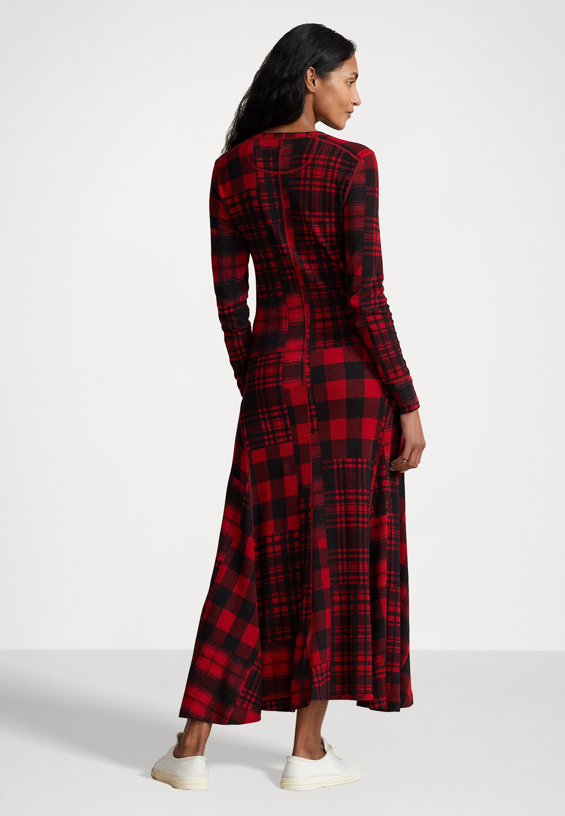 Polo Ralph Lauren LONG SLEEVE DAY DRESS - Maxi dress - red