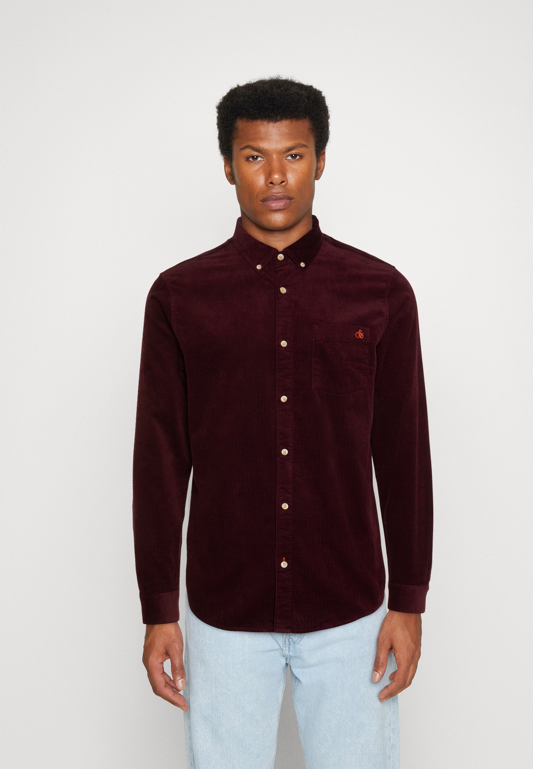 Scotch & Soda ESSENTIAL CORDUROY - Shirt - berry wine/berry