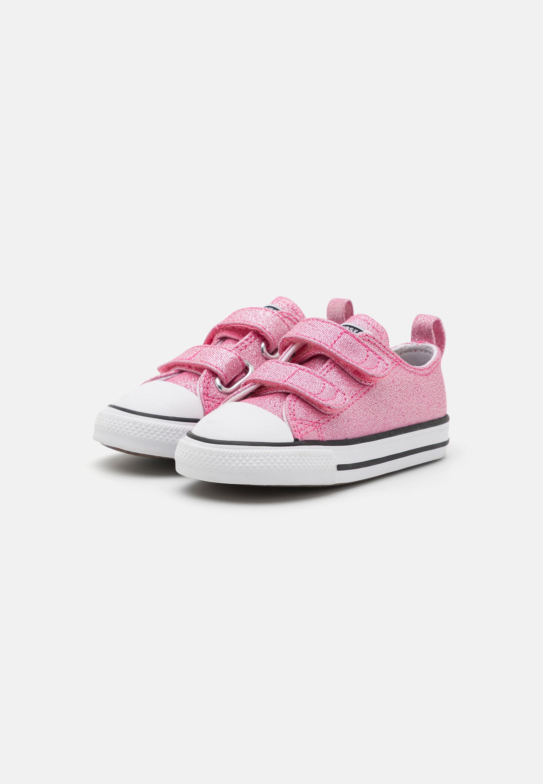 Converse CHUCK TAYLOR ALL STAR PRISM GLITTER EASY-ON UNISEX - High-top trainers - pink/black/white/light pink