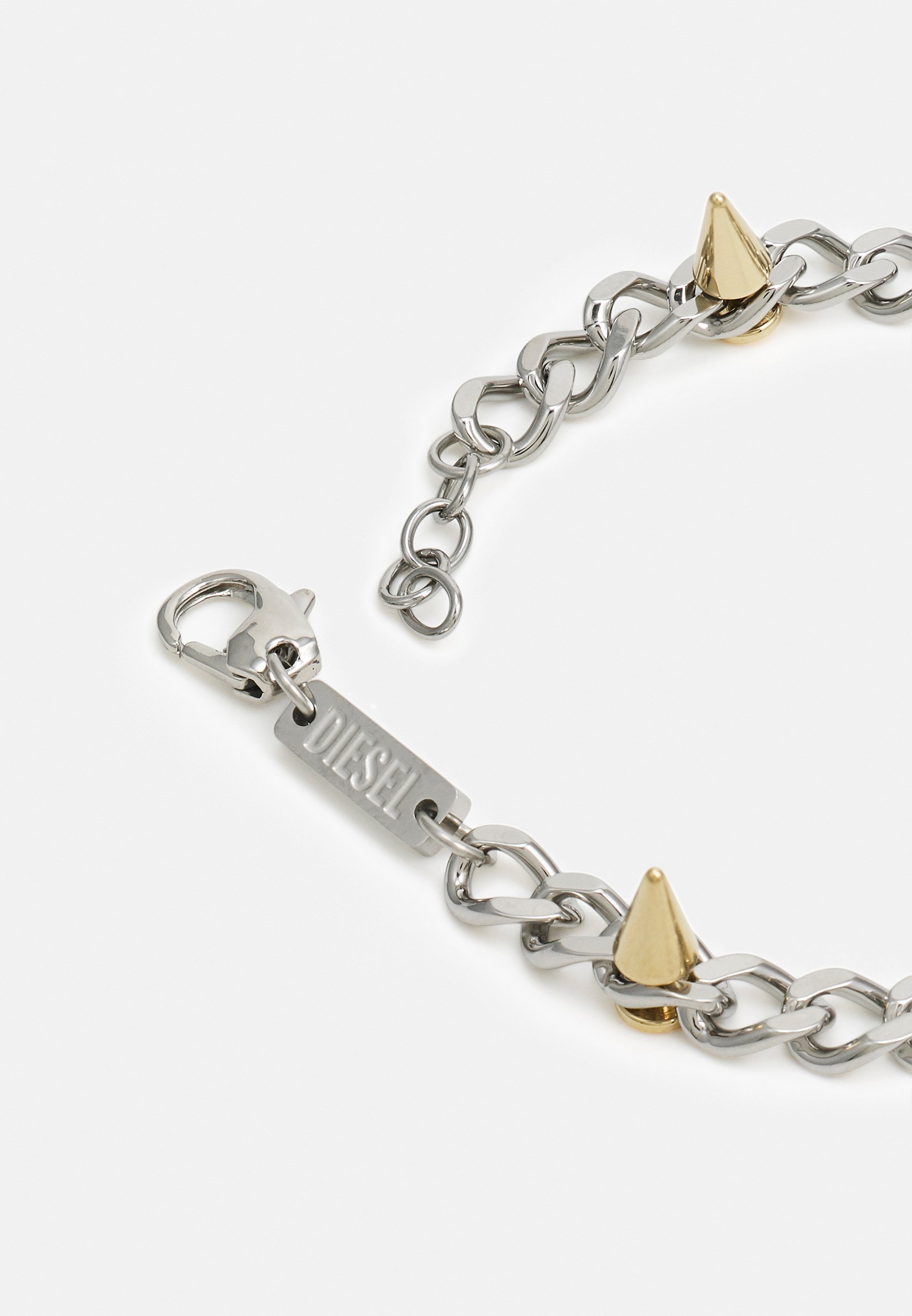 Diesel DIESEL STEEL STAINLESS STEEL BRACELET SILVER - Bracelet - silver-coloured/gold-coloured/silver-coloured