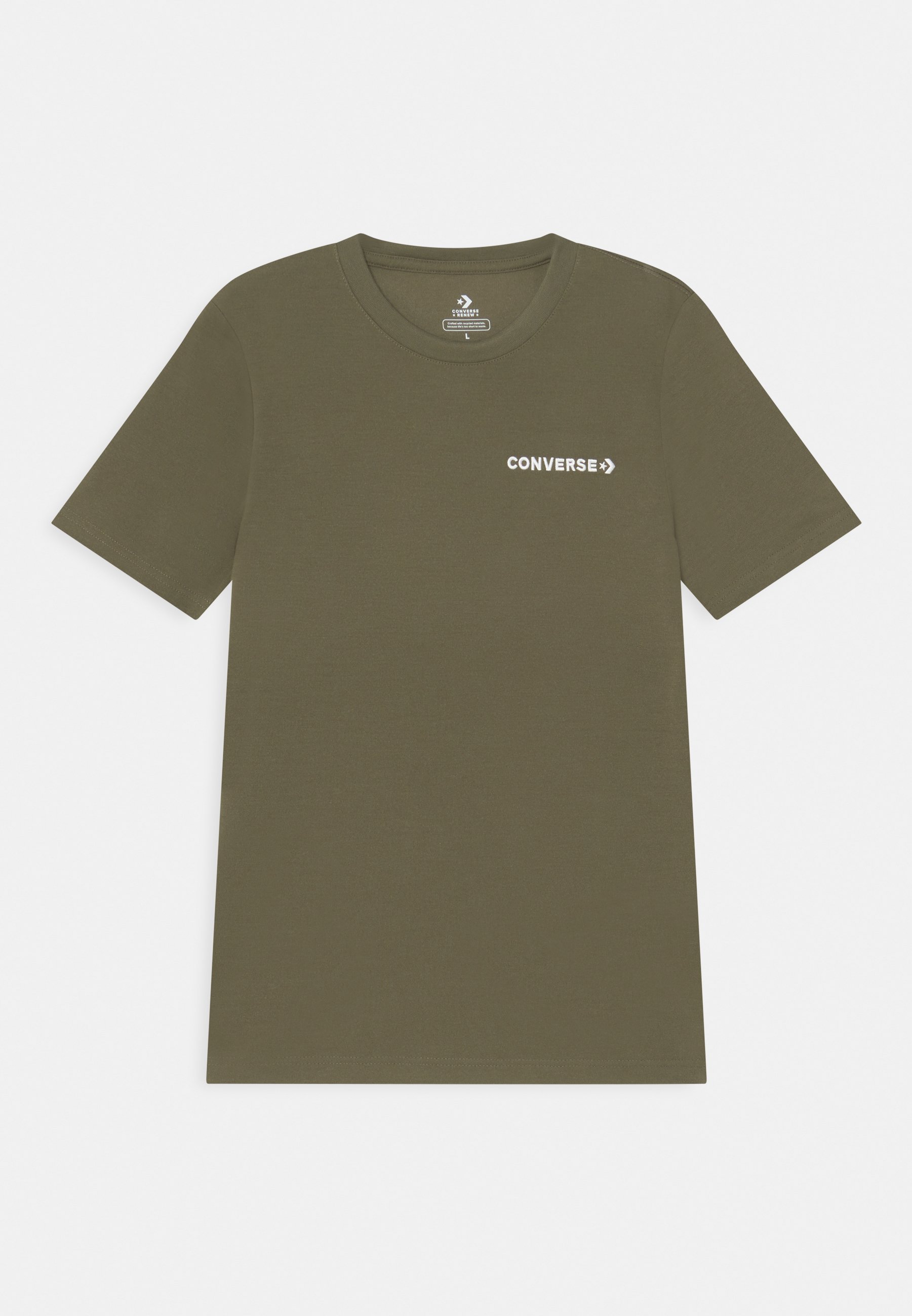 Converse CHEST HIT STRIP TEE - Basic T-shirt - field surplus/khaki