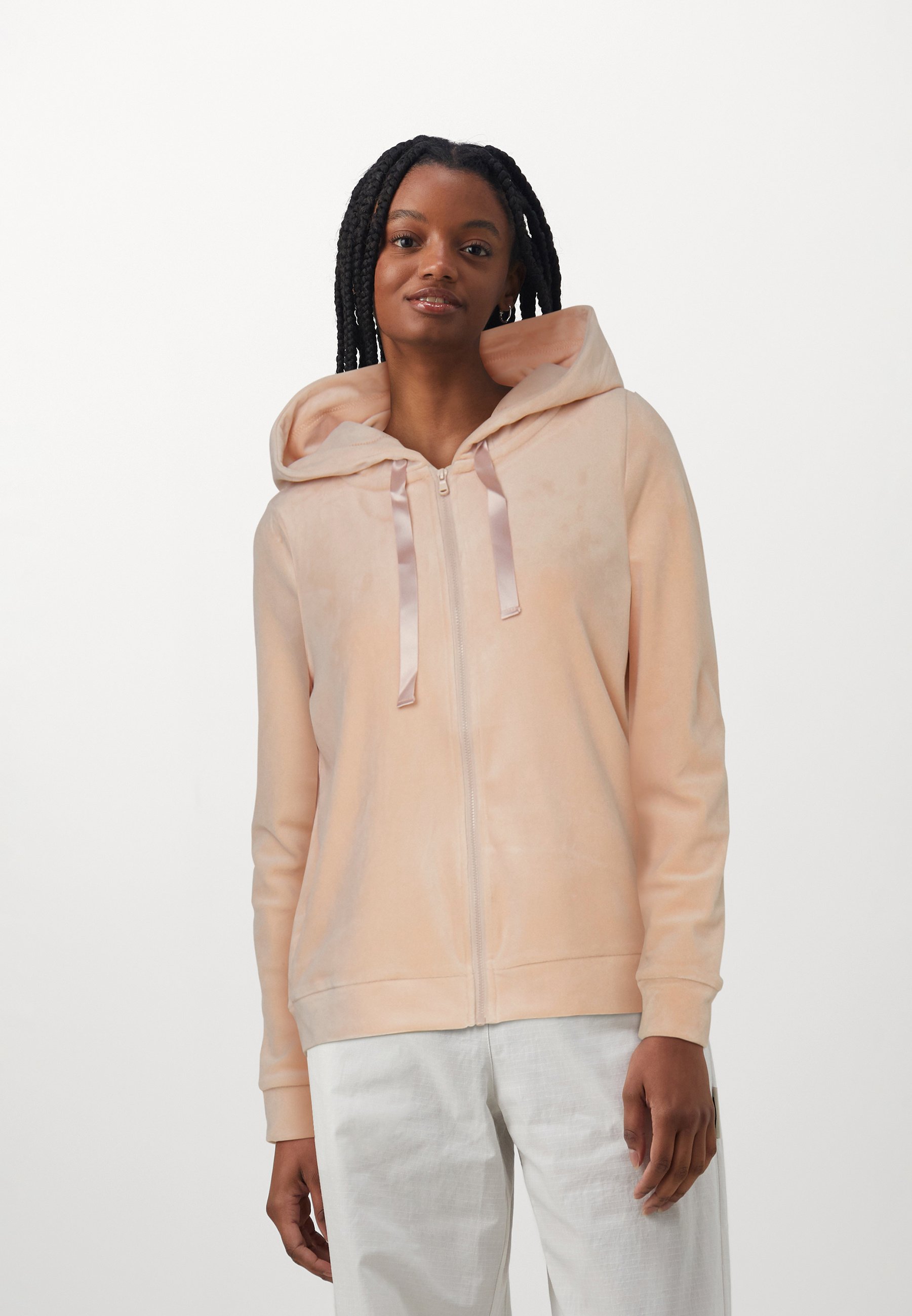 Vero Moda VMATHENA HOODIE - Zip-up sweatshirt - rose dust/light pink