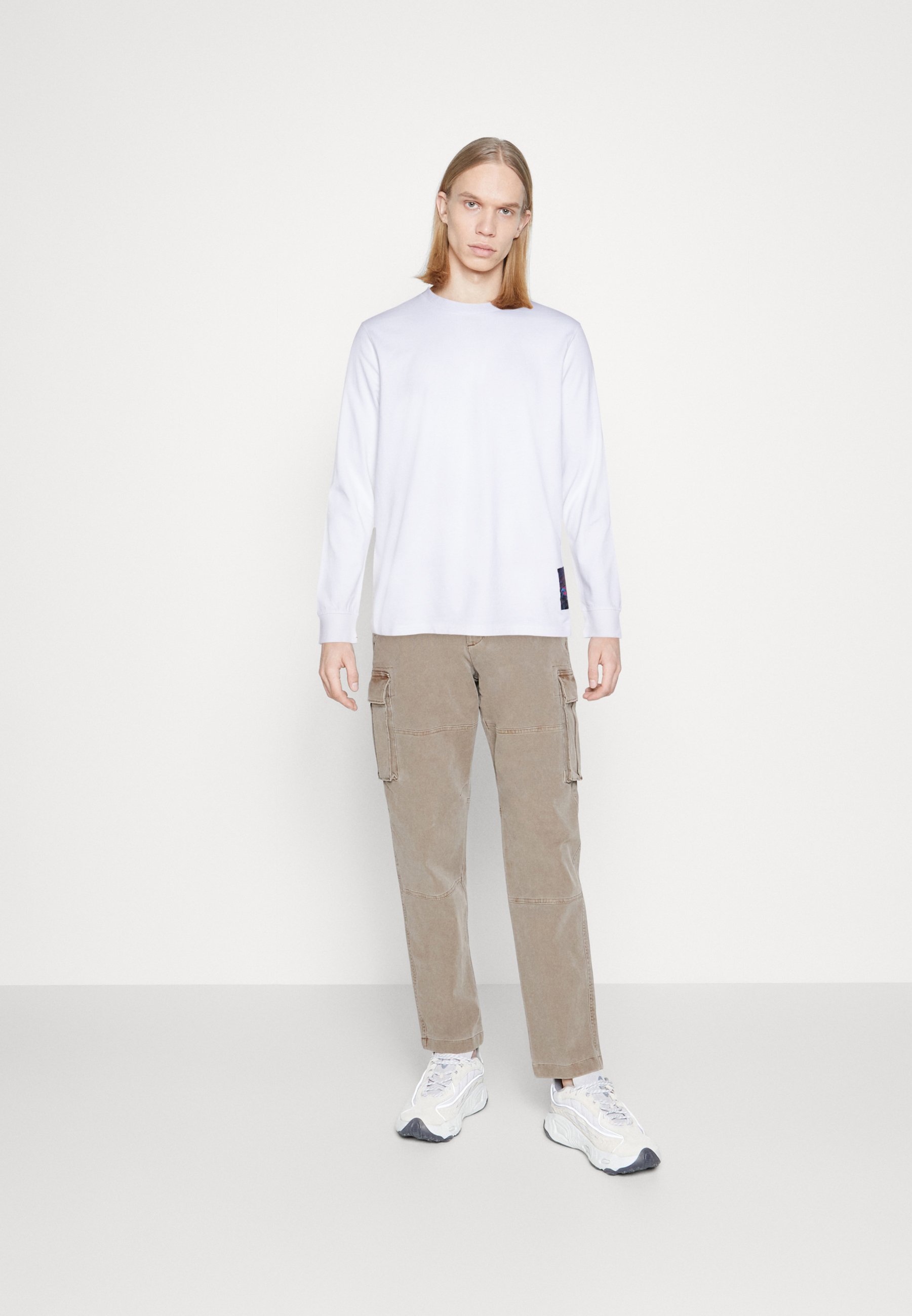 Scotch & Soda DAY & NIGHT LONG SLEEVE TEE - Long sleeved top - white
